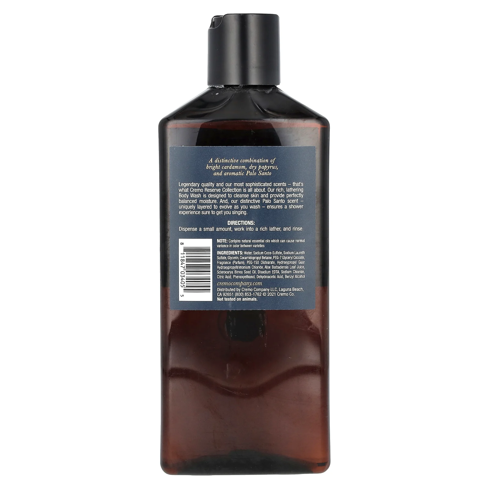 Cremo, Reserve Collection, гель для душа, пало санто, 473 мл (16 жидк. унций)