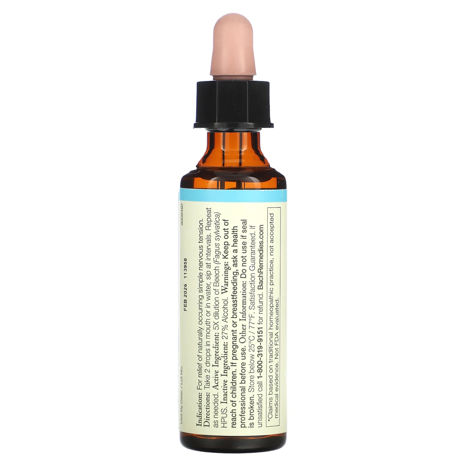 Bach, Original Flower Remedies, бук, 20 мл (0,7 жидк. Унции)