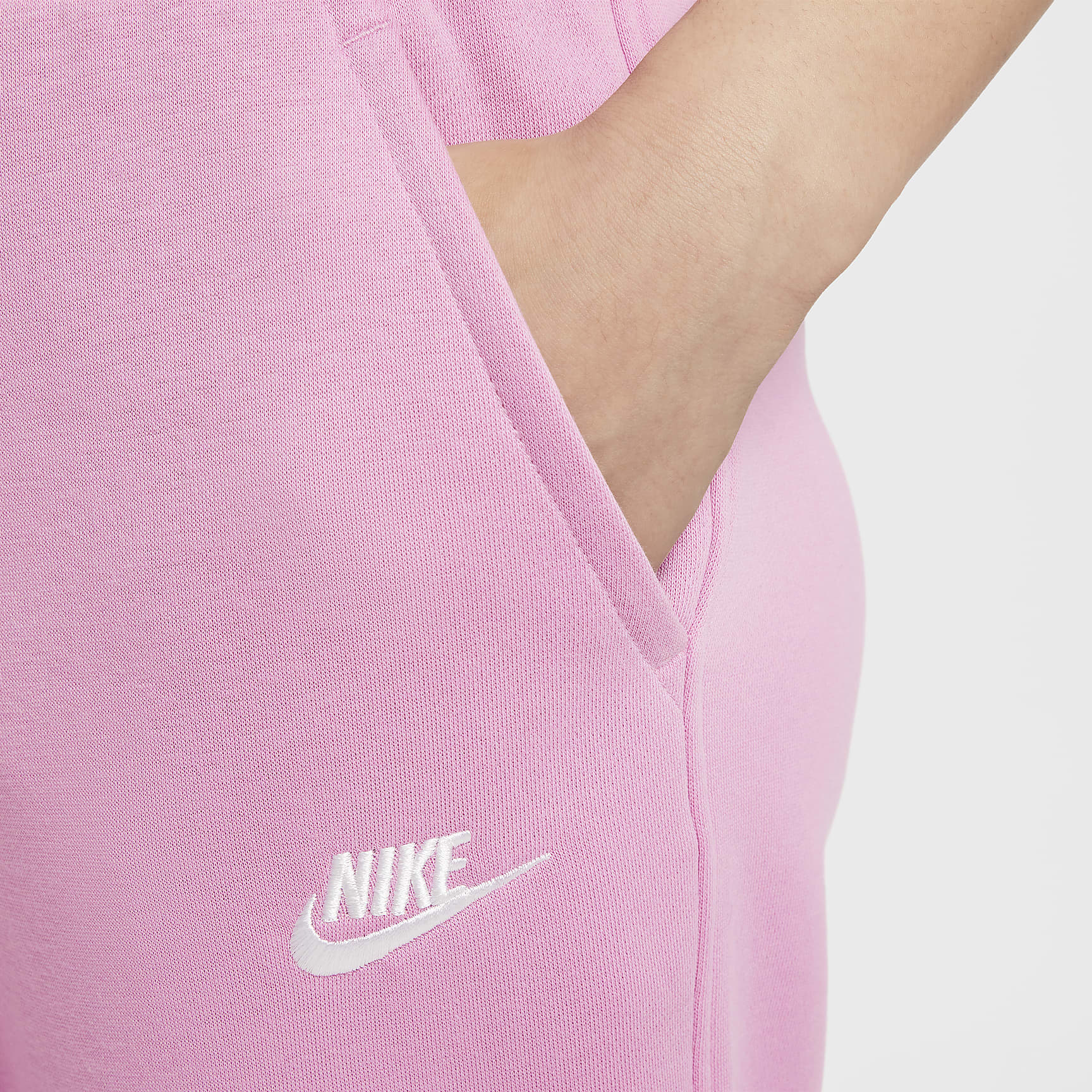 Nike Sportswear Club Fleece Big Kids' (Girls') High-Waisted Fitted Pants