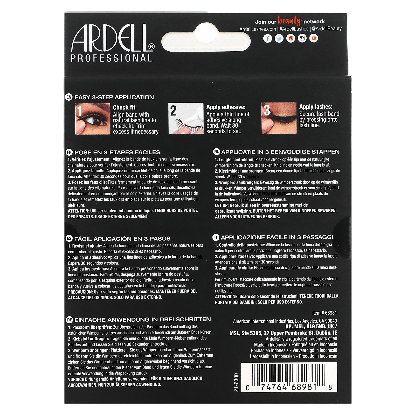 Ardell, Natural Lashes, 5 пар
