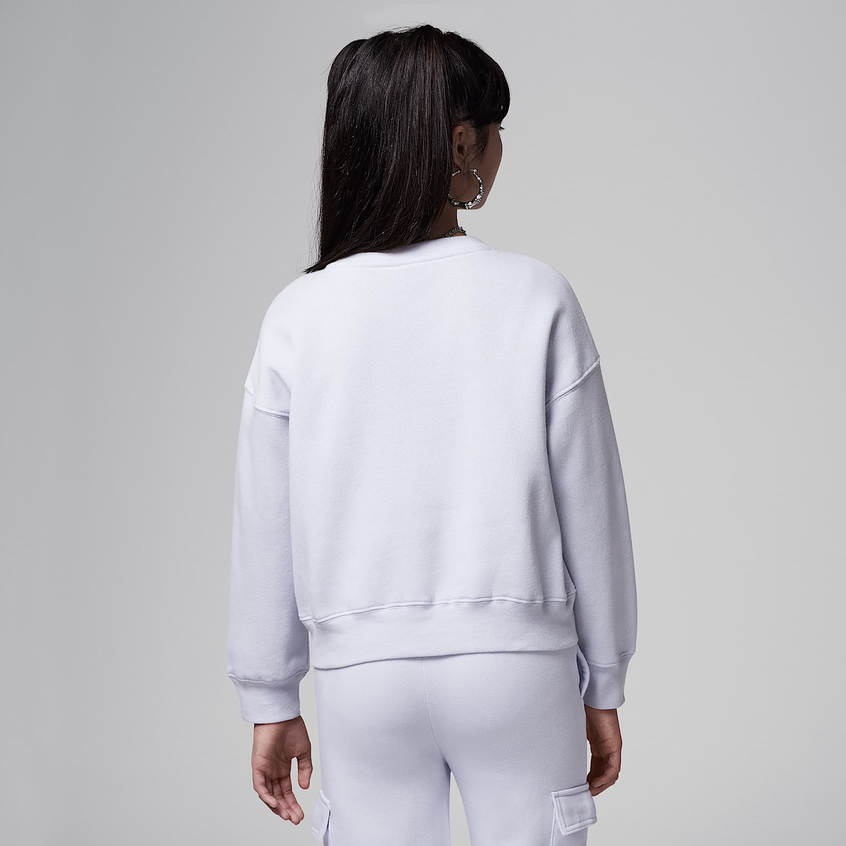 Jordan Big Kids' 1st Baby Blue Crew Top