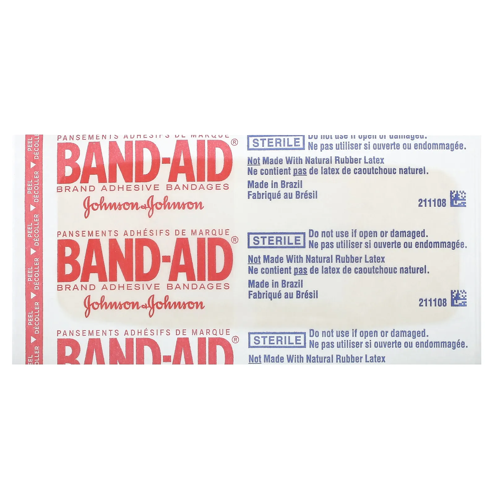 Band Aid, лейкопластыри, Water Block Flex, очень большие, 7 шт.
