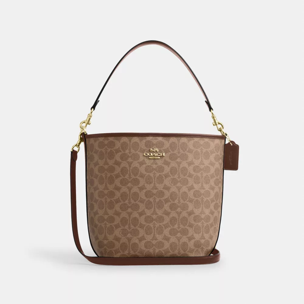 Сумка COACH City Large Bucket Bag In Signature Canvas