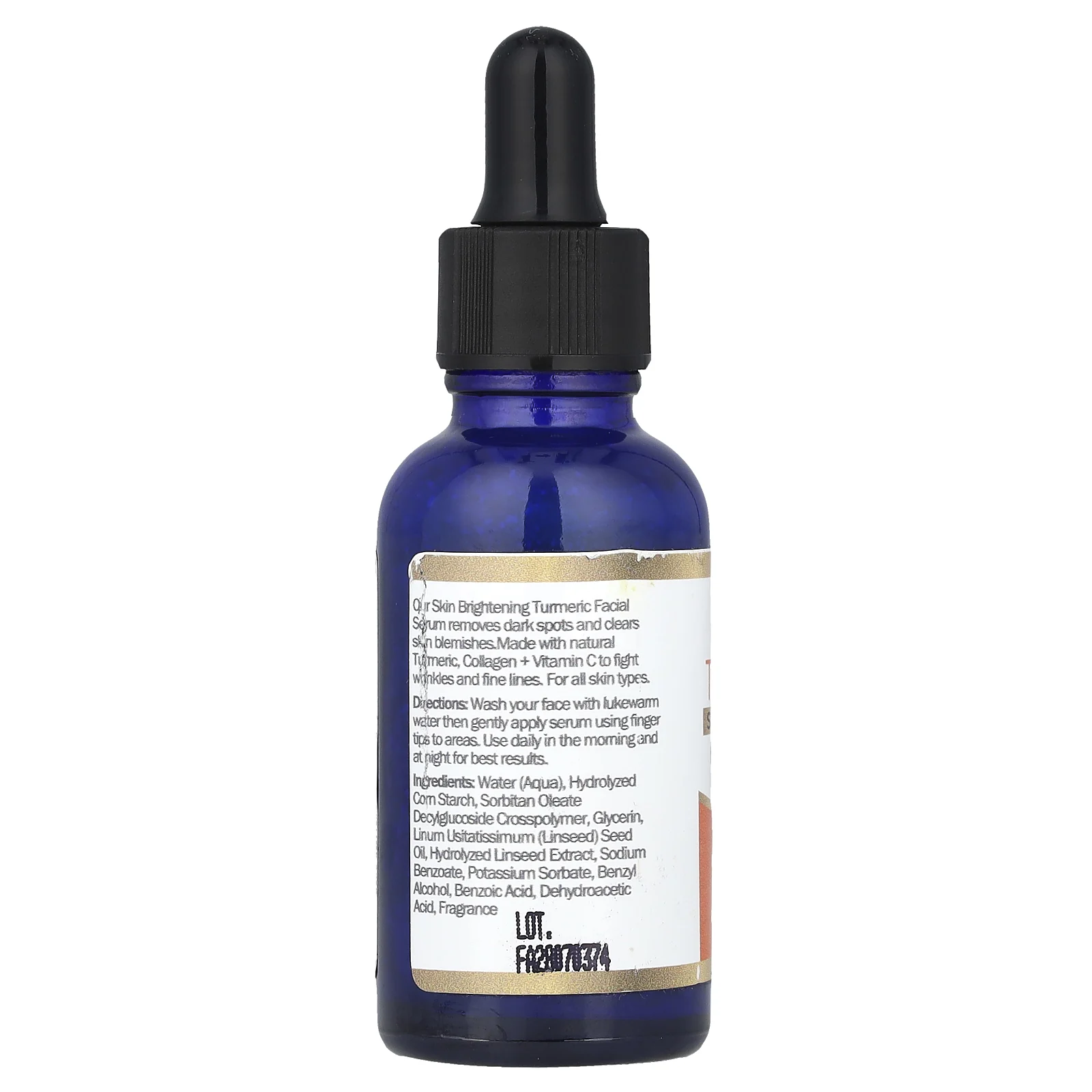 Okay Pure Naturals, Осветление кожи, сыворотка для лица, куркума, 30 мл (1 жидк. унц.)