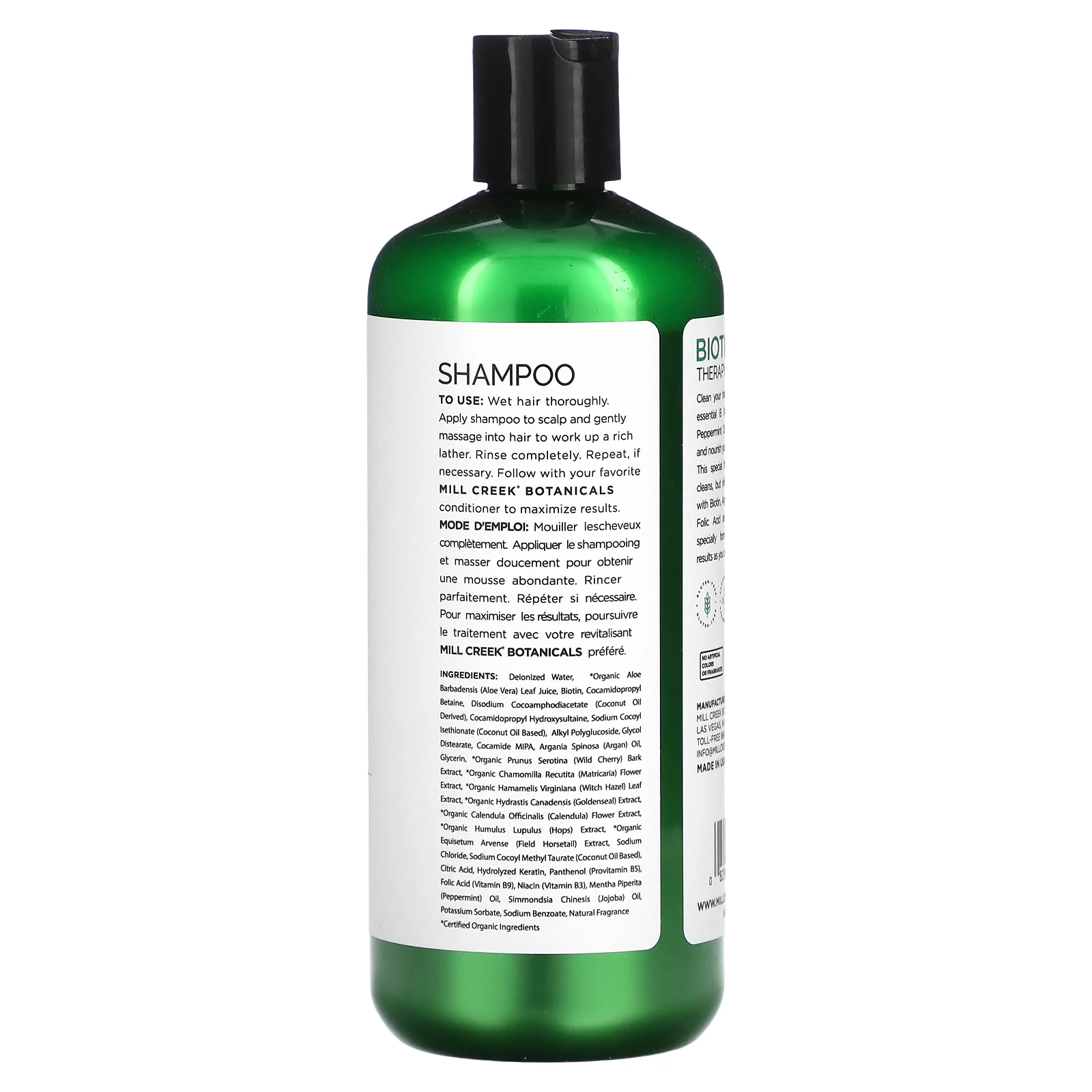 Mill Creek Botanicals, шампунь с биотином, лечебная формула, 414 мл (14 жидк. унций)