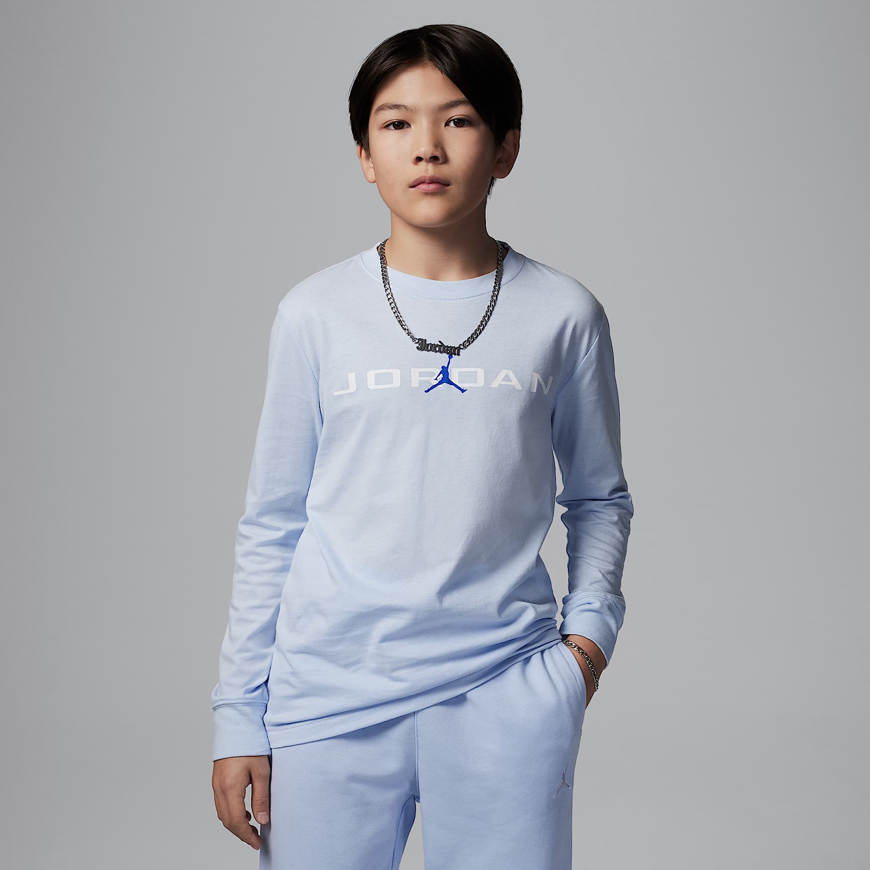 Jordan Big Kids' Baseline Long Sleeve T-Shirt