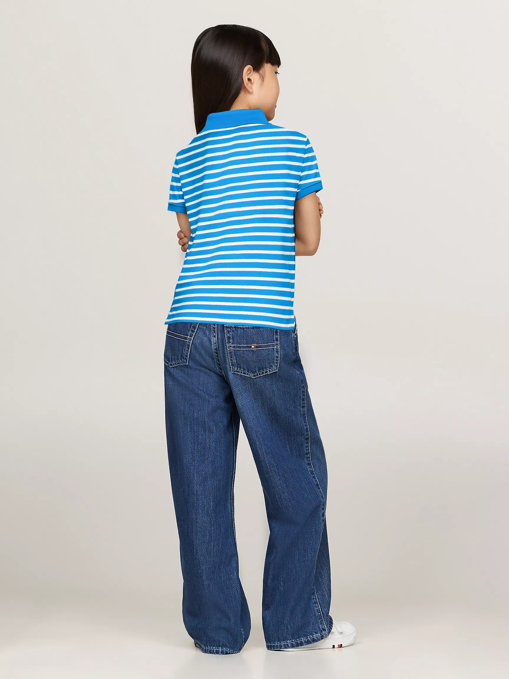 Рубашка-поло для девочек Tommy Hilfiger, Детское полосатое поло