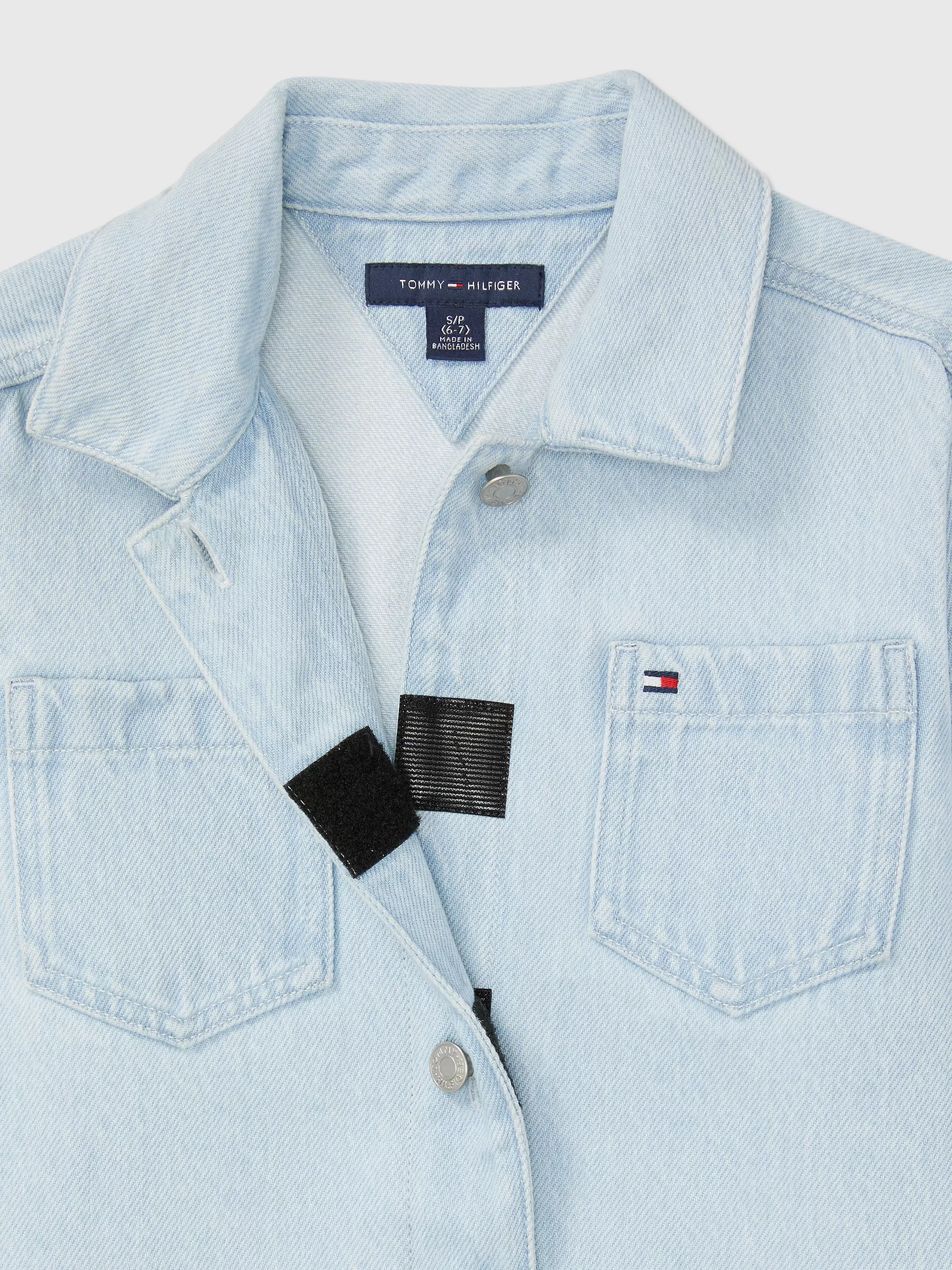 Рубашка для мальчика Tommy Hilfiger, Детская джинсовая рубашка-овершот