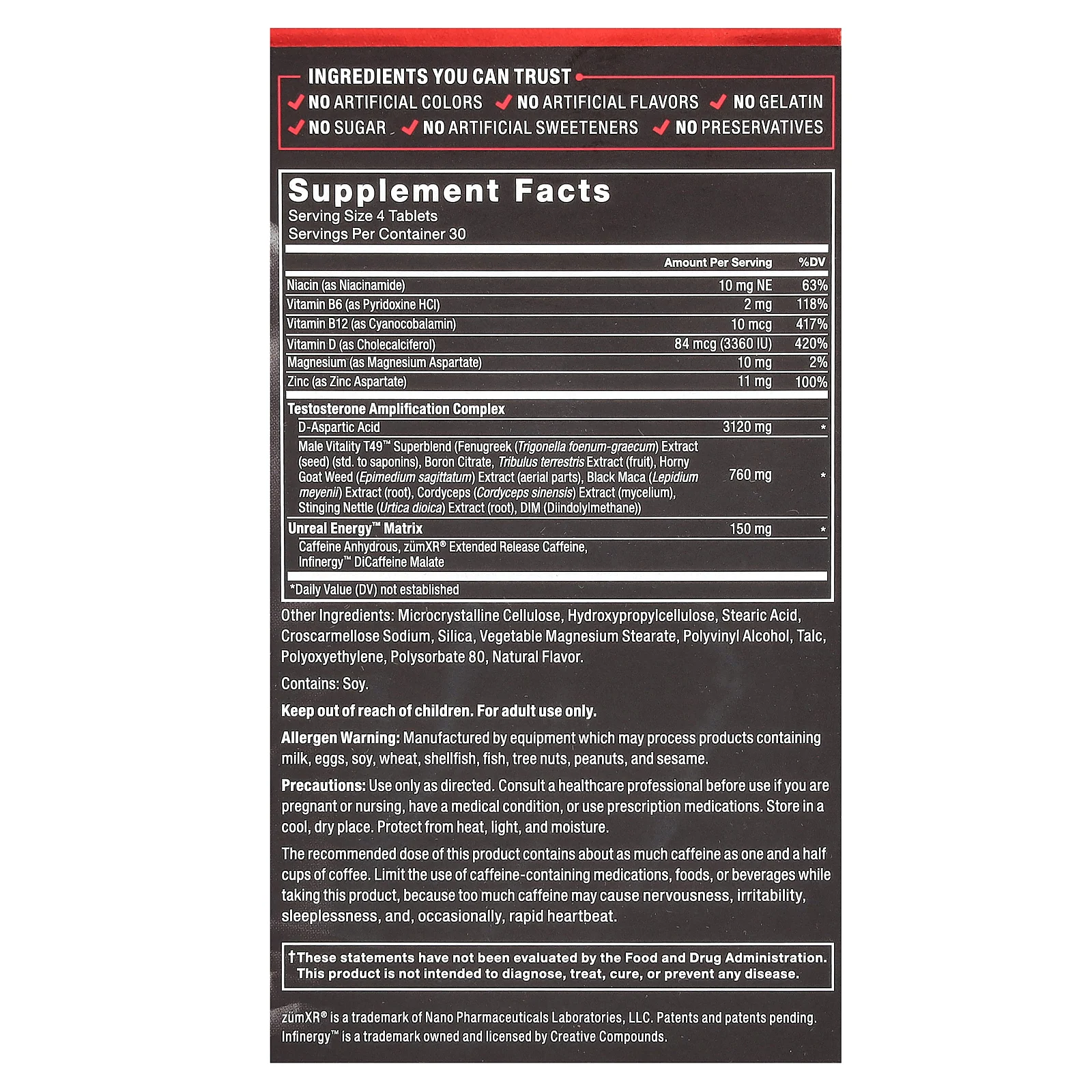 Force Factor, Test X180 Boost, бустер тестостерона для мужчин, 120 таблеток