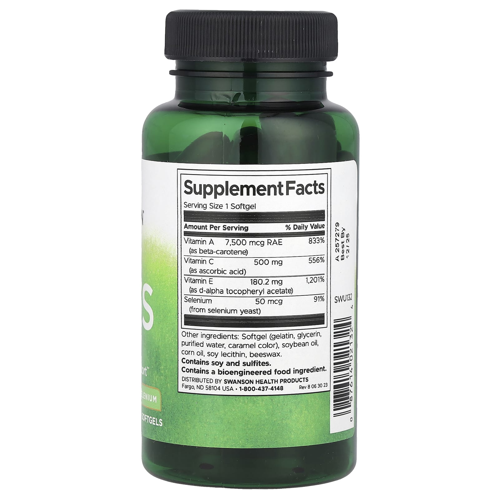 Swanson, Витамины A, C, E и селен, 60 мягких таблеток