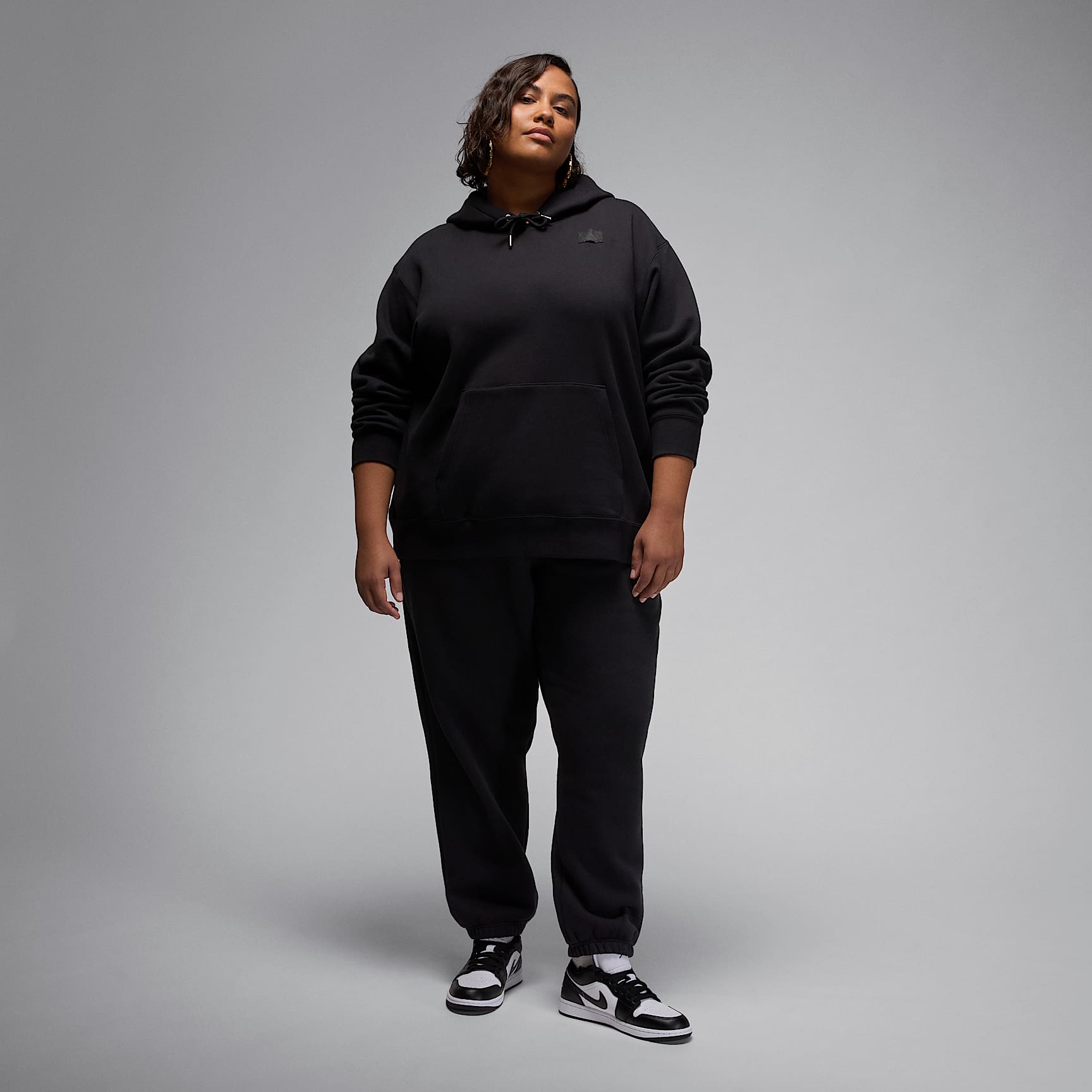 Jordan Flight Fleece Women's Satin-Lined Pullover Hoodie (Plus Size)