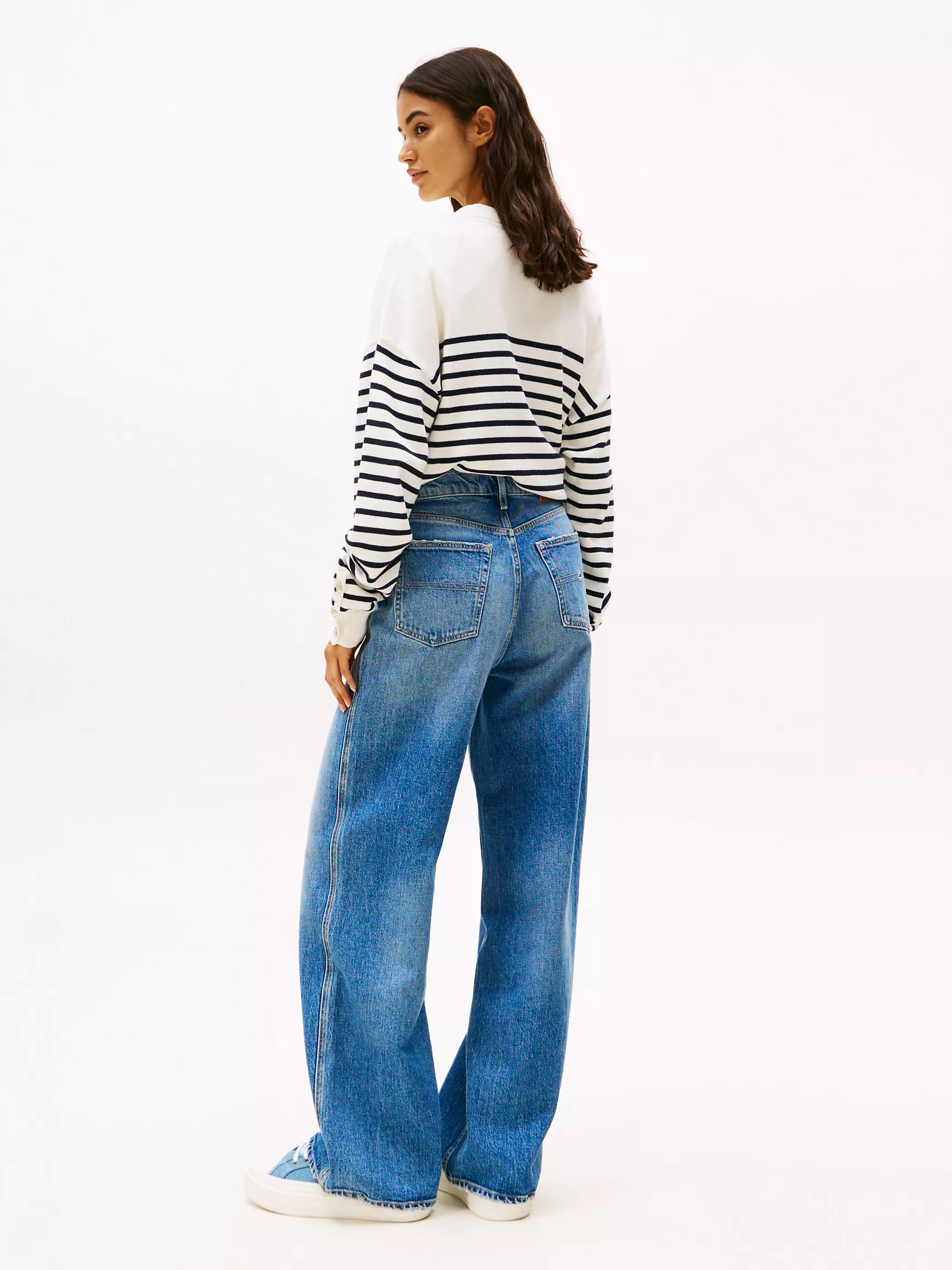 Женские джинсы Tommy Hilfiger, Джинсы с высокой посадкой и широкими штанинами