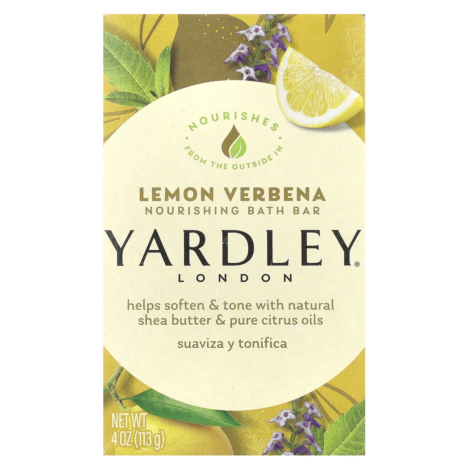 Yardley London, Увлажняющее мыло для ванн, лимонная вербена, 120 г (4,25 унции)