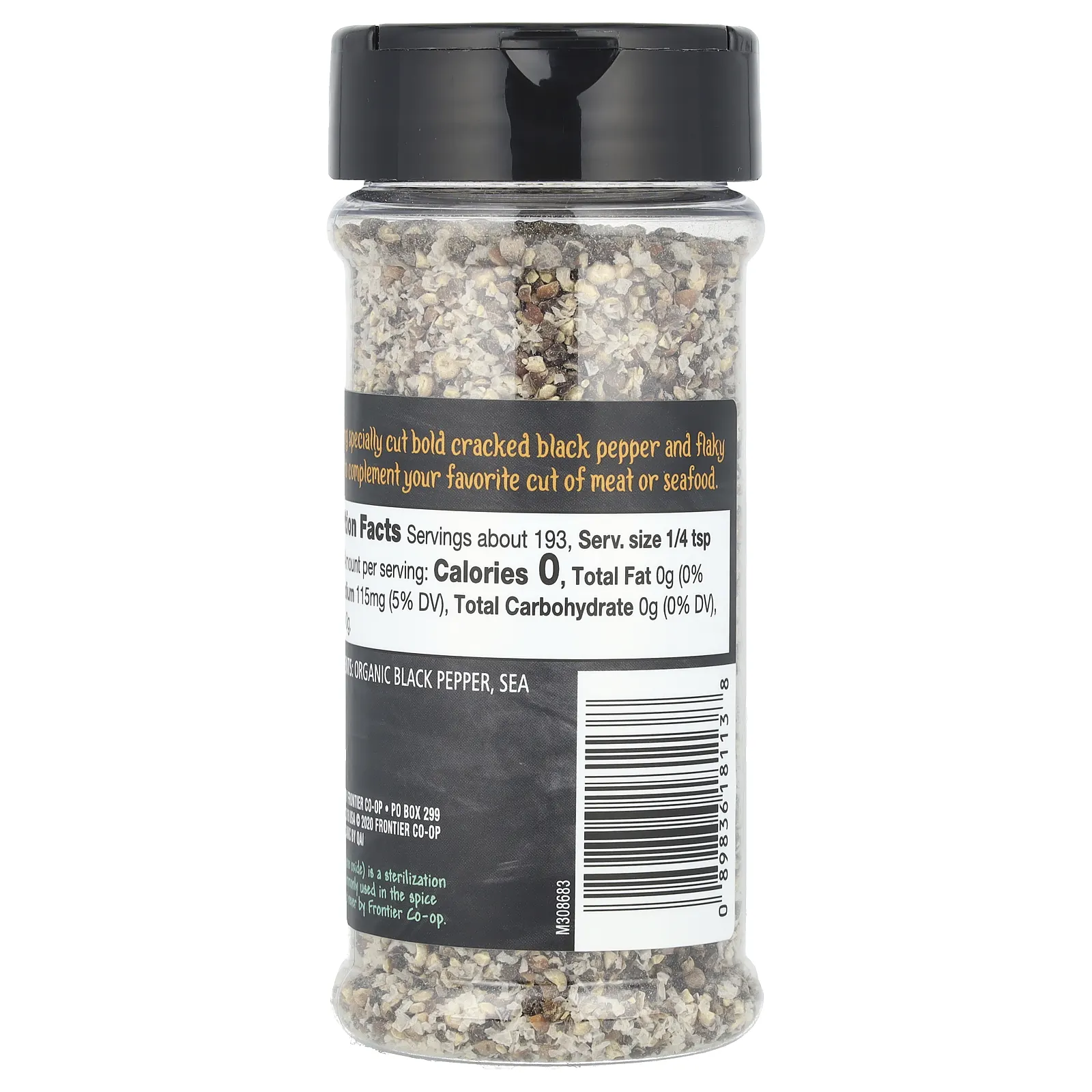 Frontier Co-op, Organic Prime Cuts, соль и перец, 116 г (4,09 унции)