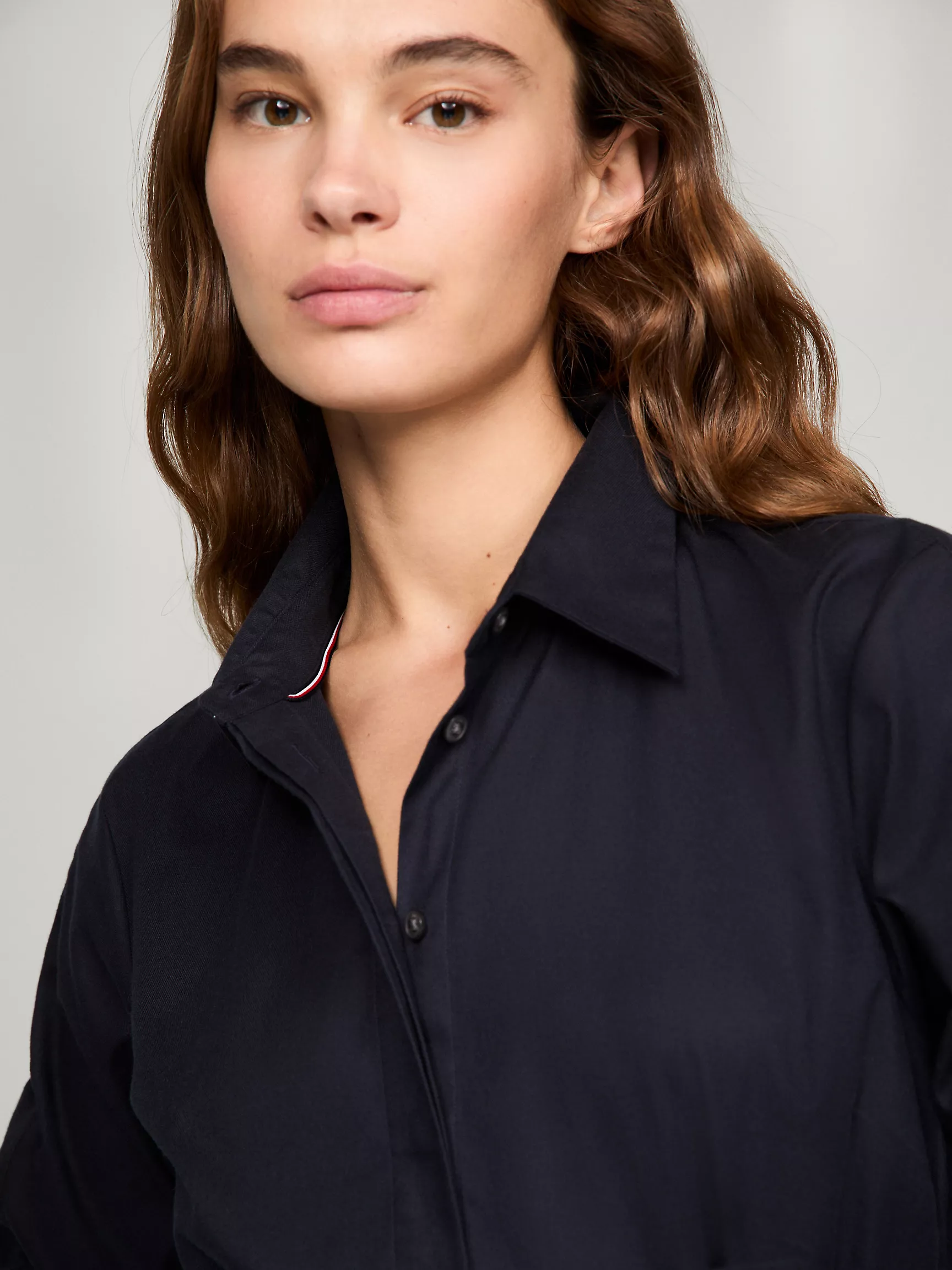 Женское платье Tommy Hilfiger, Платье-рубашка из эластичного хлопка с мягкой текстурой