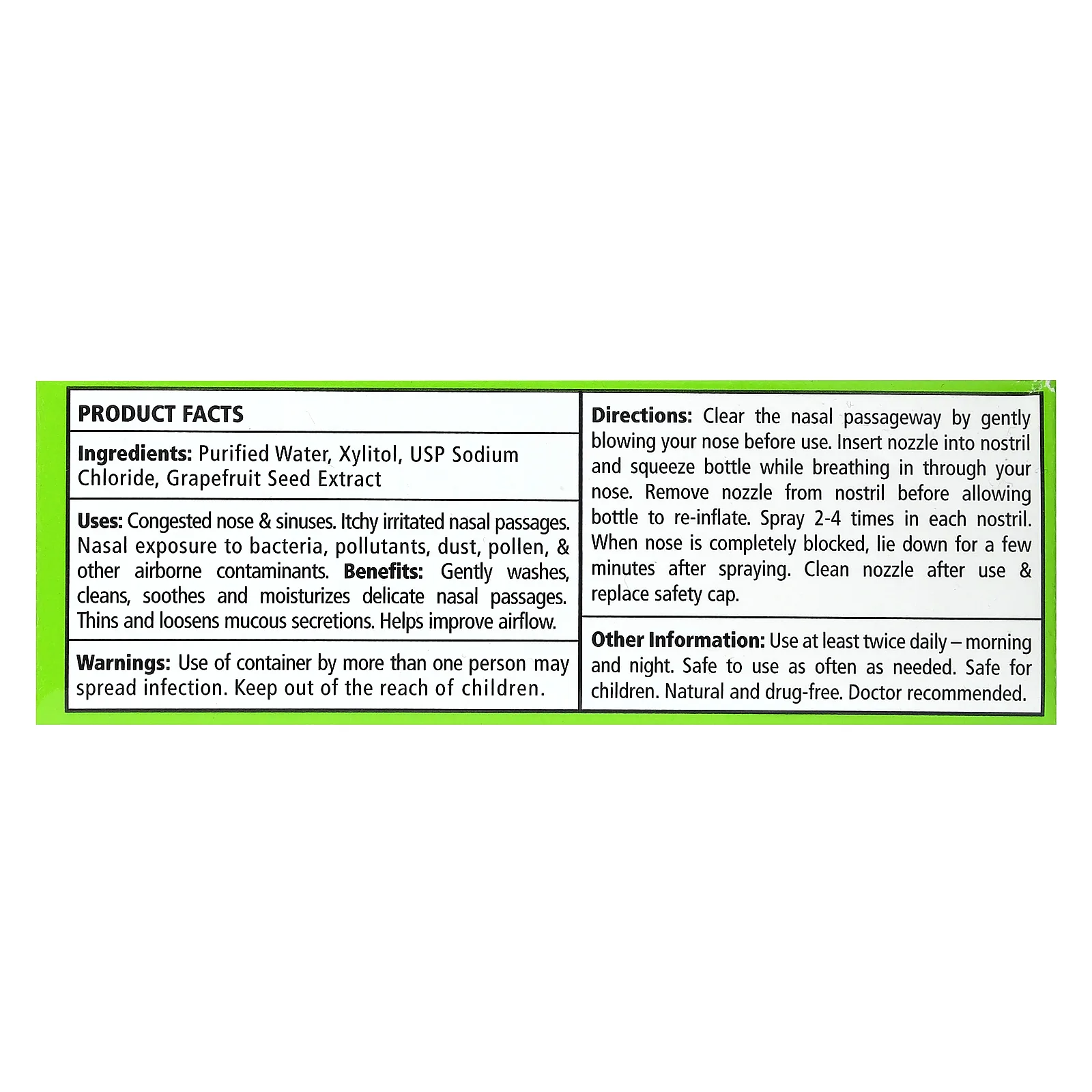 Xlear, натуральный солевой назальный спрей, 22 мл (0,75 жидк. унции)