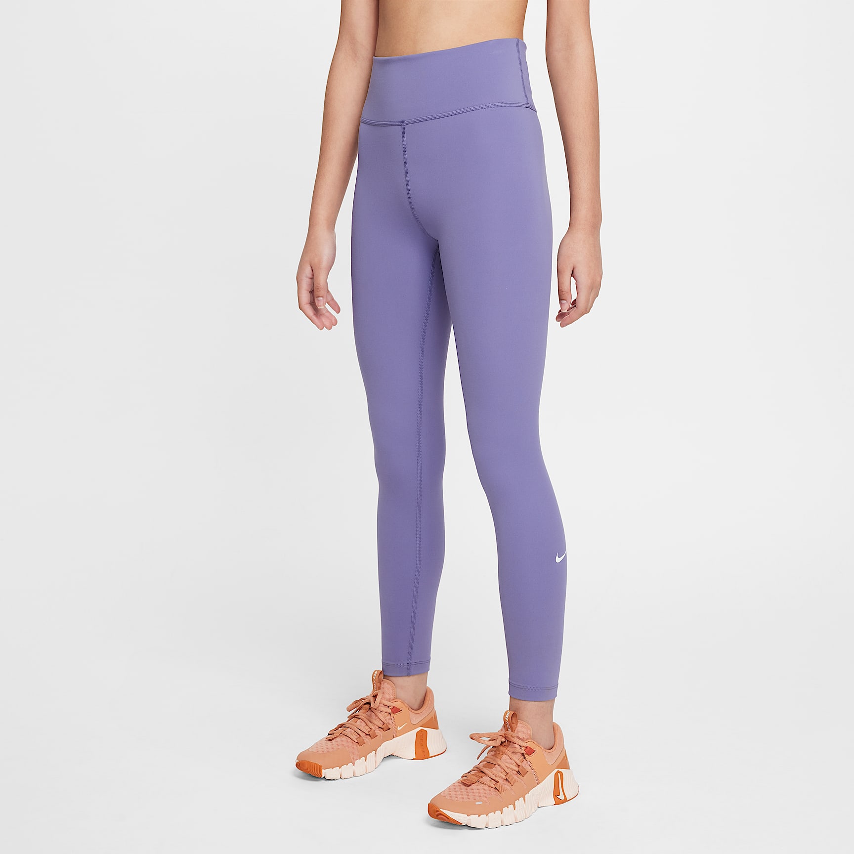Nike One Big Kids' (Girls') Dri-FIT High-Waisted Leggings