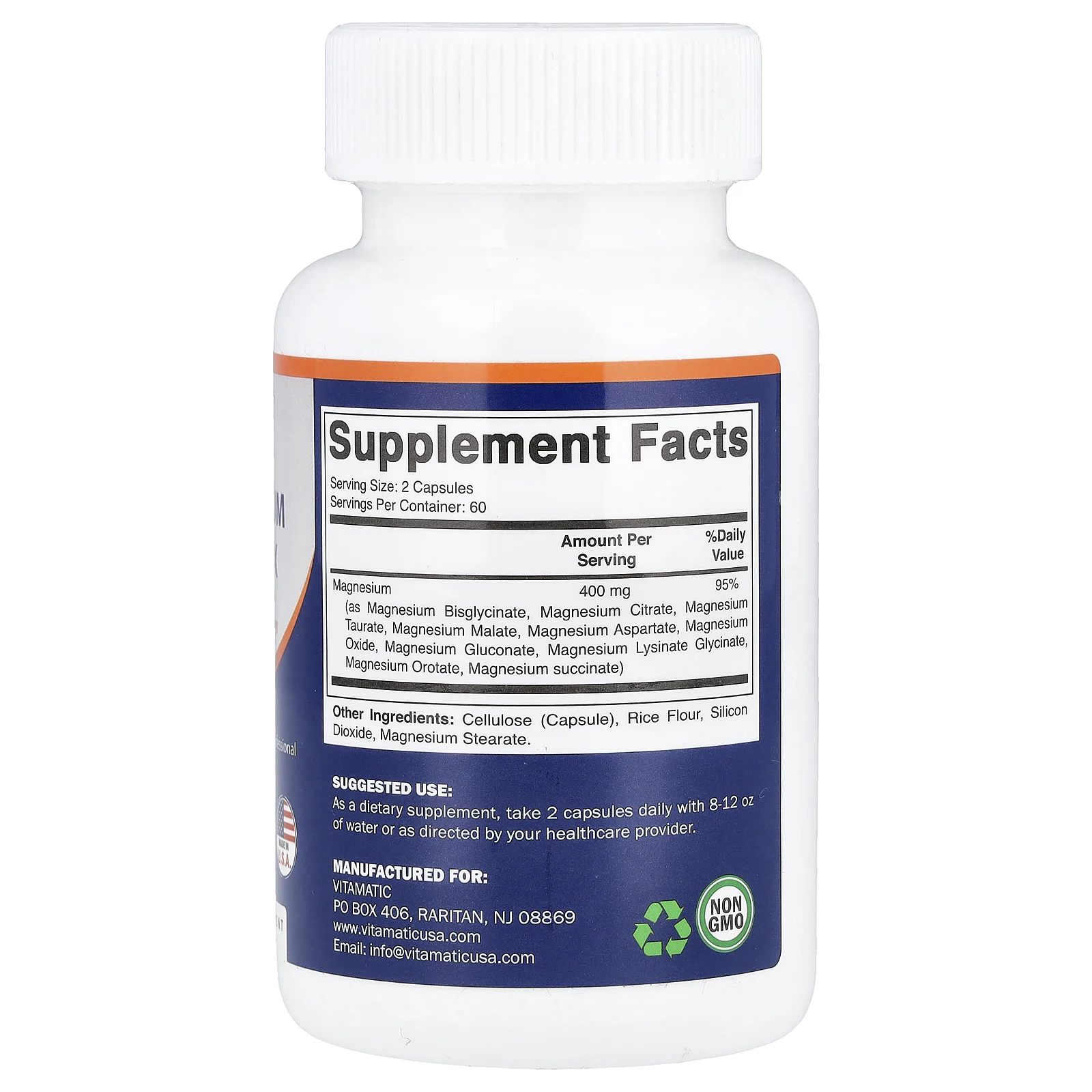 Vitamatic, комплекс магния, 120 капсул