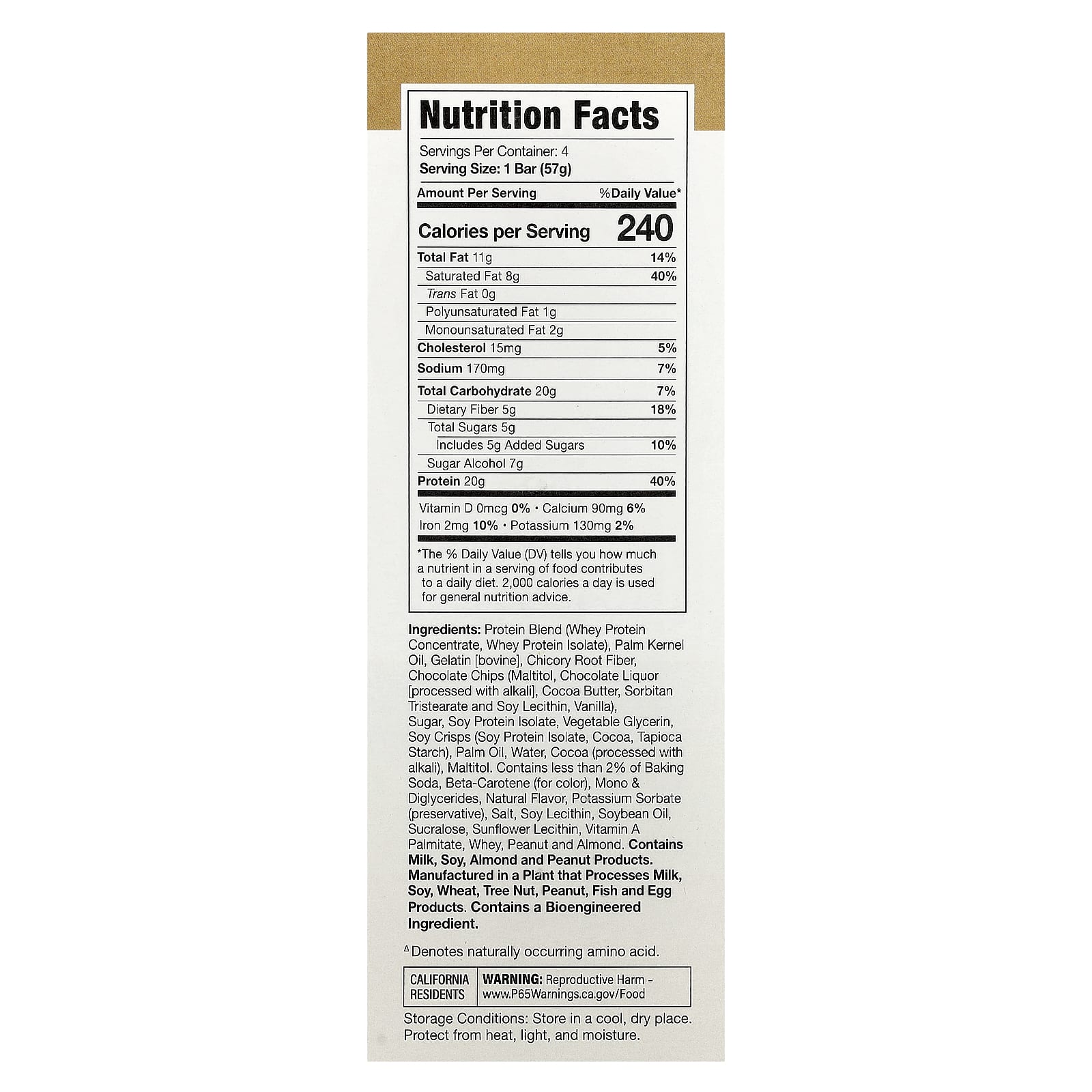 MusclePharm, Протеиновый батончик Combat Ready ™, тесто для шоколадного печенья, 4 батончика, 57 г (2,01 унции)