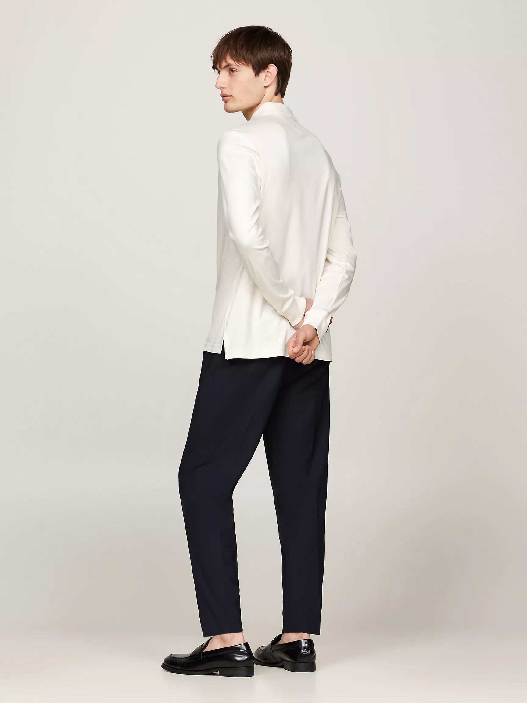 Мужское поло Tommy Hilfiger, Поло с длинными рукавами стандартного кроя