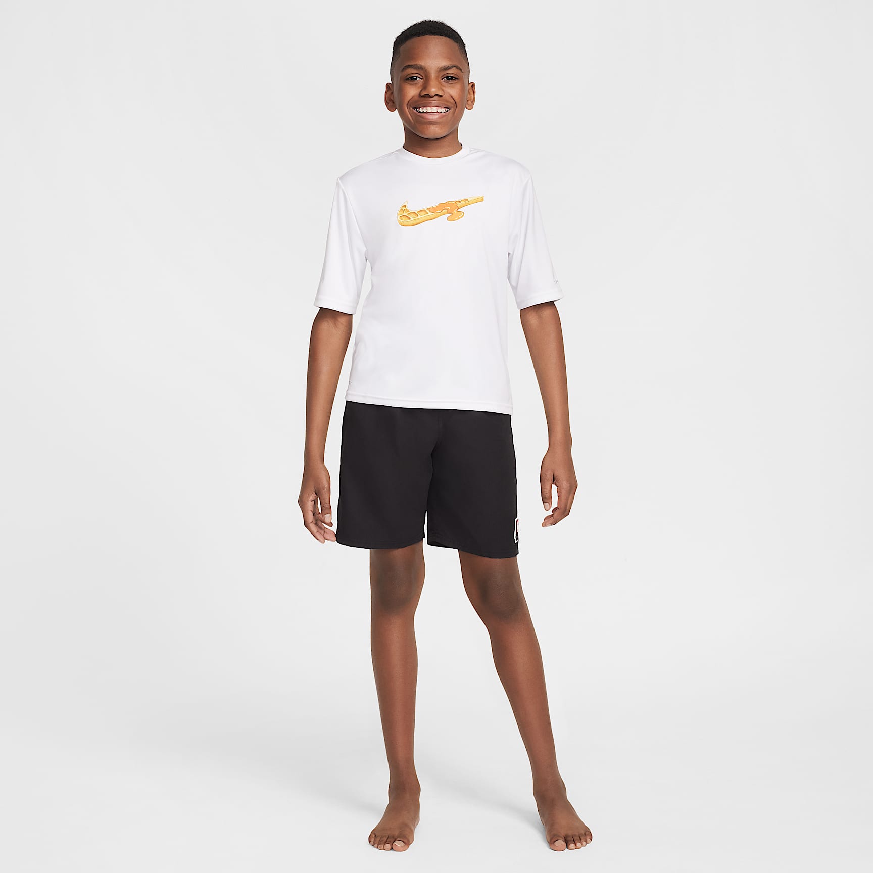 Nike Swim Hydroguard Big Kids' (Boys') Dri-FIT Short-Sleeve Top