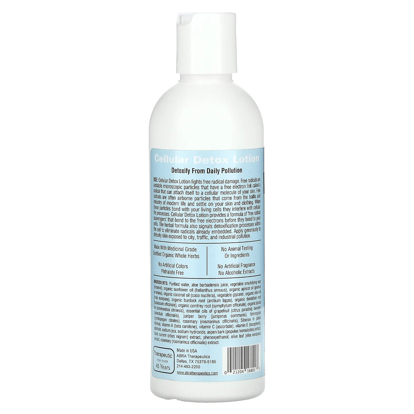 Abra Therapeutics, Терапевтический лосьон Cellular Detox, грейпфрут и можжевельник, 227 мл (8 жидк. Унций)