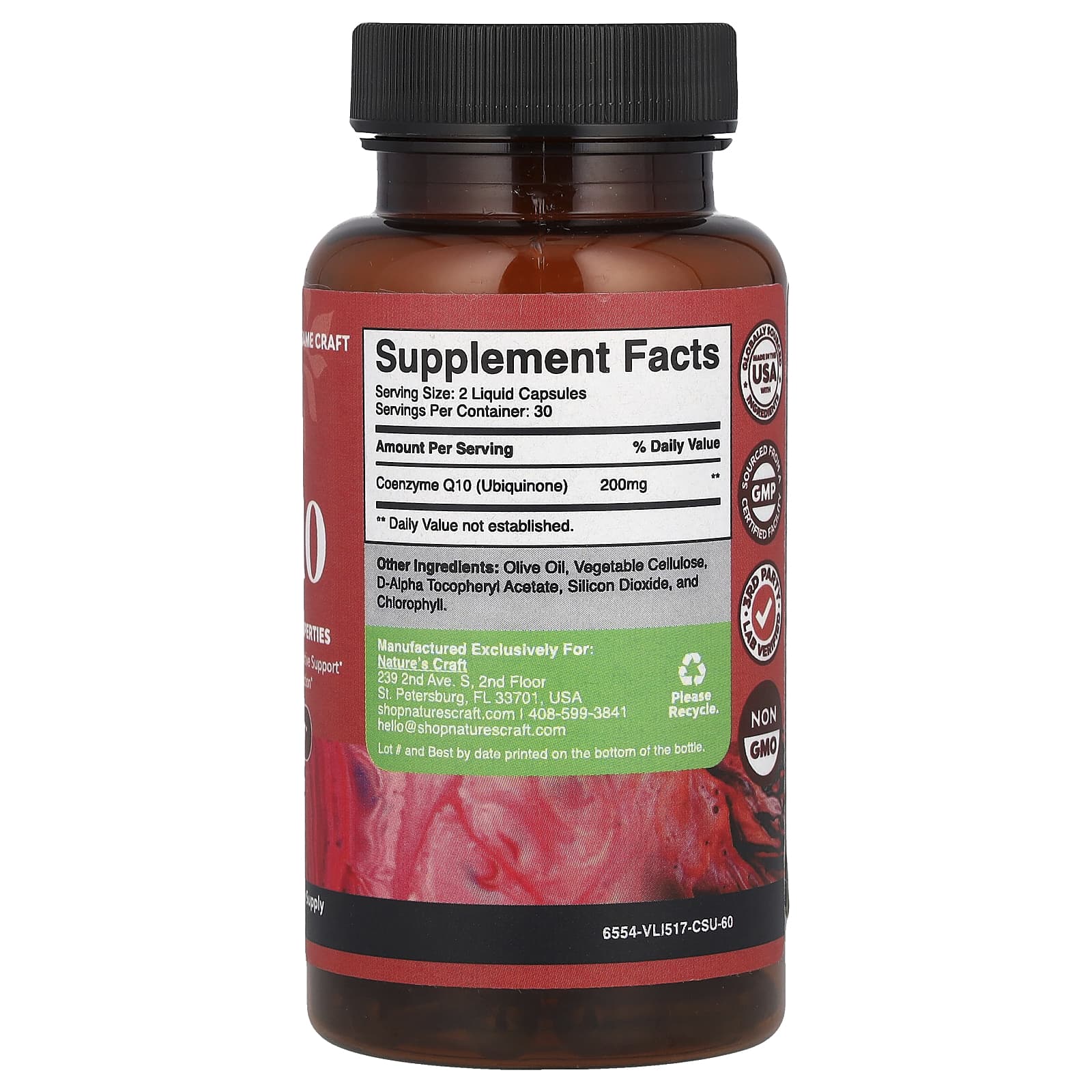 Nature's Craft, CoQ10`` 60 жидких капсул