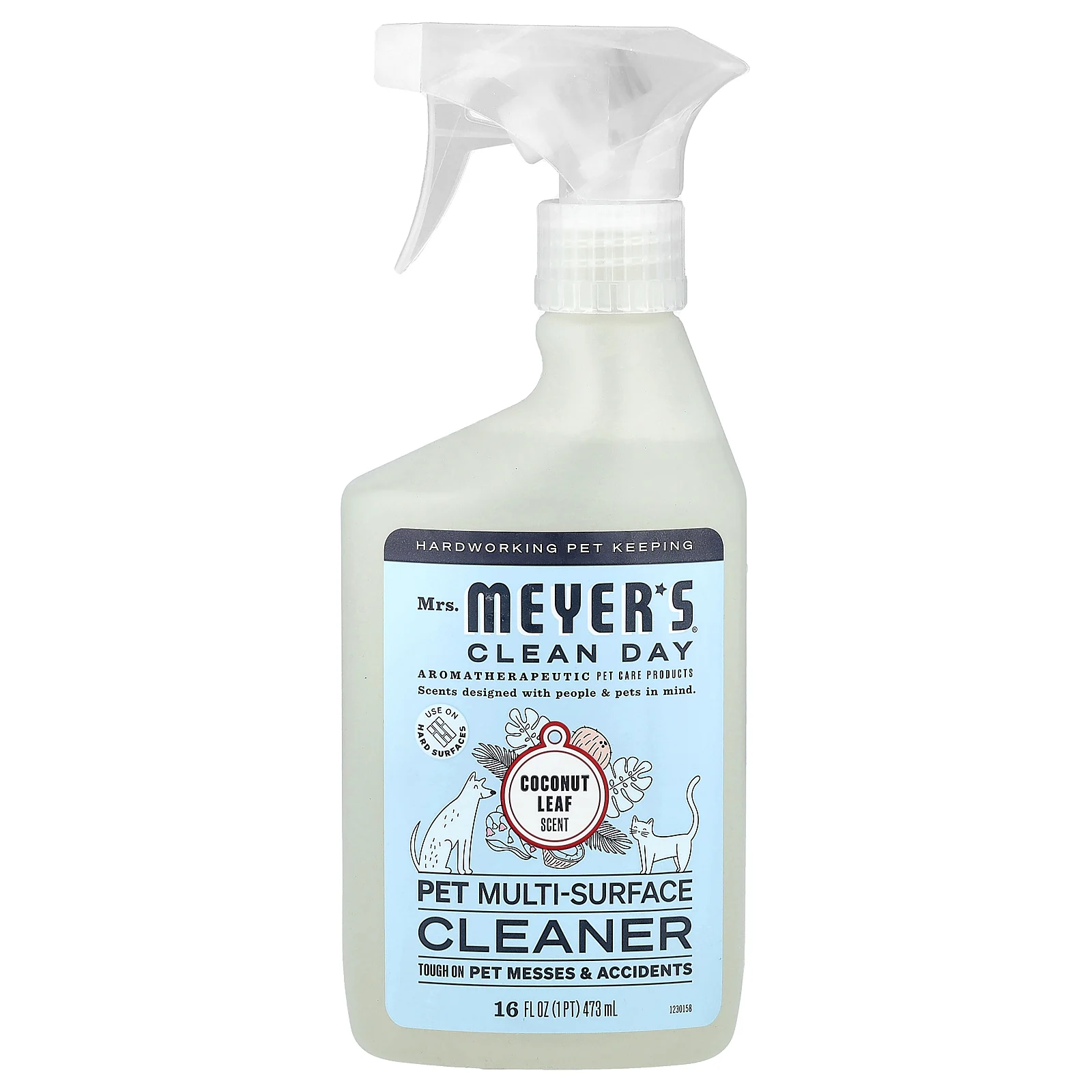 Mrs. Meyers Clean Day, универсальное очиститель для поверхностей, кокосовые листья, 473 мл (16 жидк. унций)