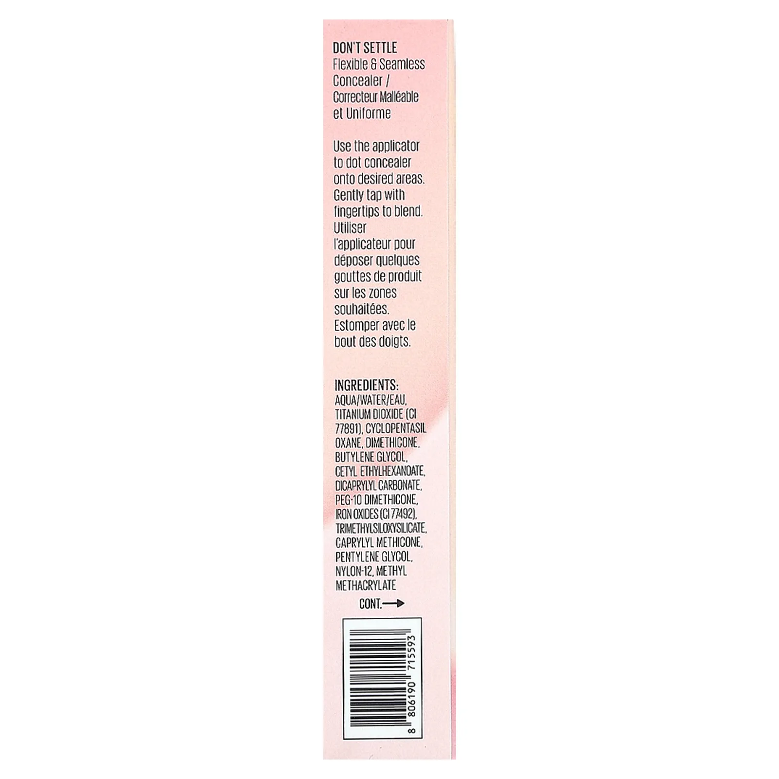 Kaja, Don't Settle, консилер, гибкий и цельный консилер, оттенок 05 Fortune Cookie, 7 г (0,24 унции)