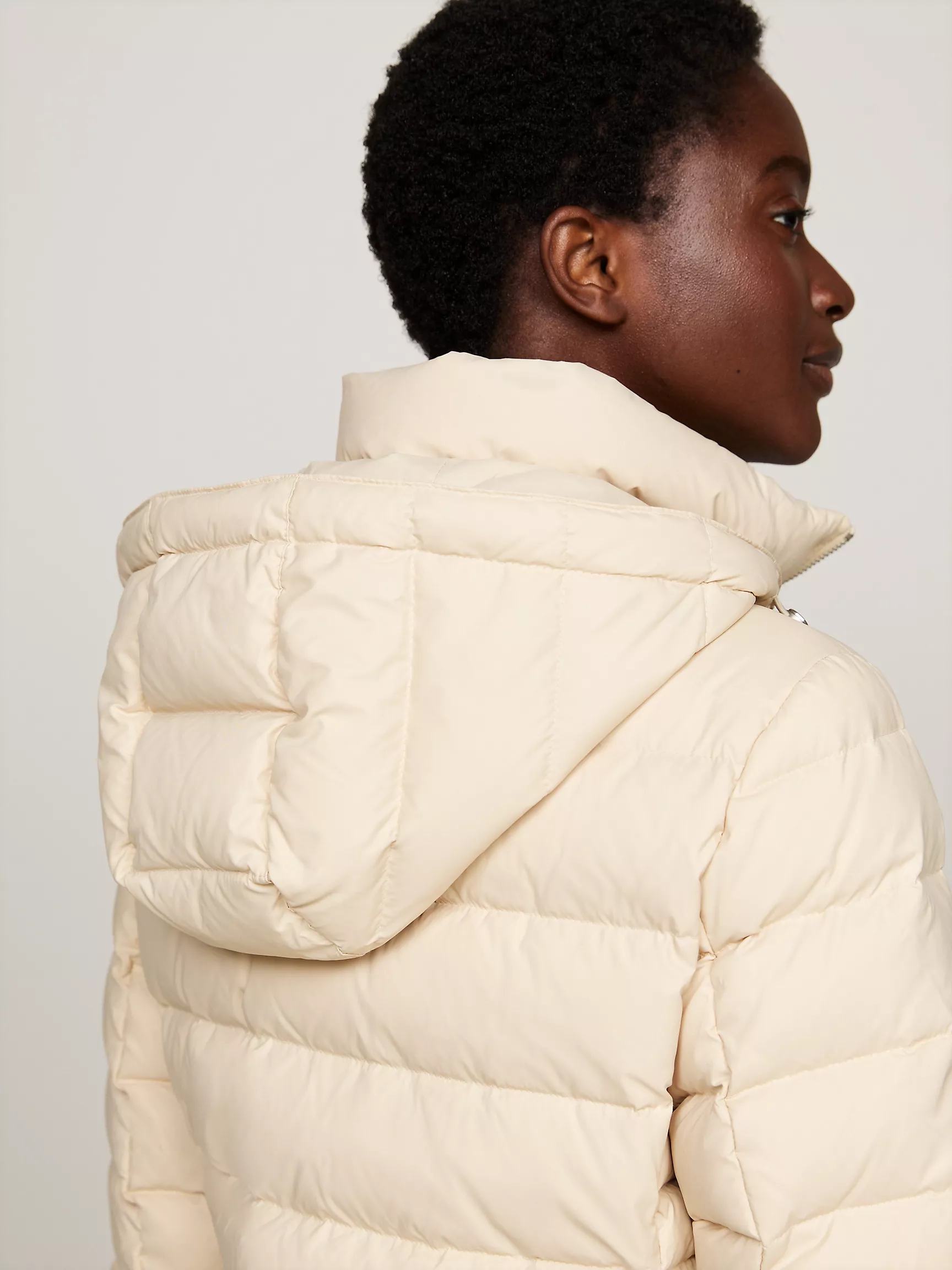 Женское пальто Tommy Hilfiger, Водоотталкивающее пуховое пальто с капюшоном