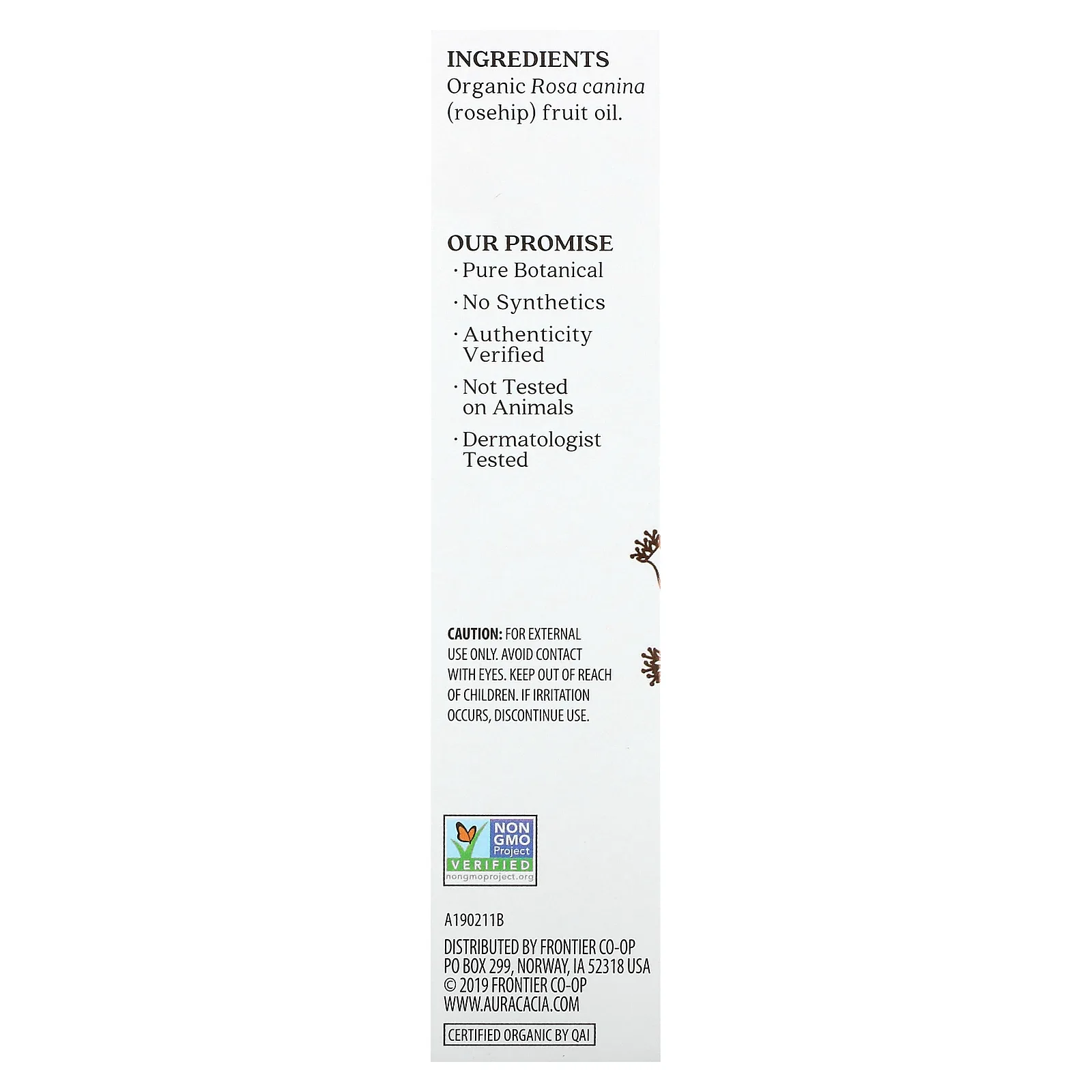 Aura Cacia, Органическое уходовое масло для кожи, Restoring, шиповник, 1 ж. унц. (30 мл)