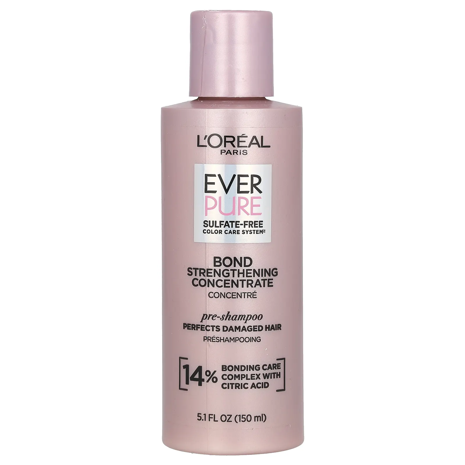 L'Oréal, Ever Pure, готовое средство для мытья головы, концентрат для укрепления связей, 150 мл (5,1 жидк. унции)