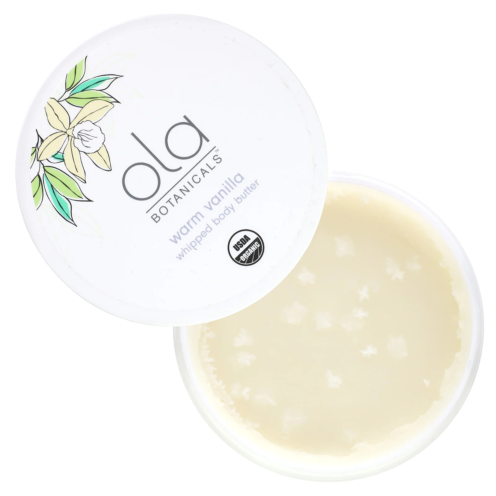 Dr. Mercola, Ola Botanicals, взбитое масло для тела, согревающая ваниль, 113 г (4 унции)