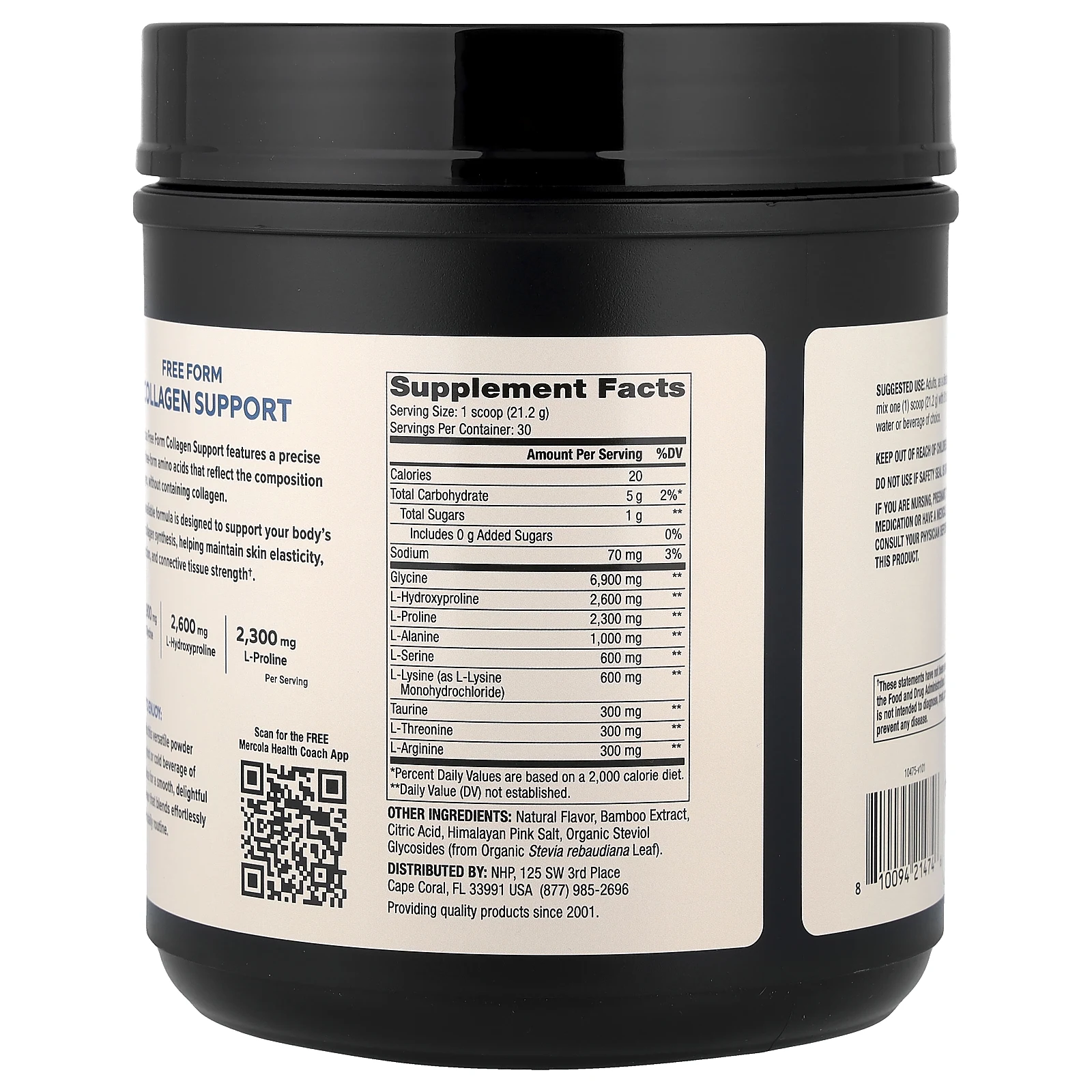 Dr. Mercola, добавка с коллагеном в свободной форме, с ягодным вкусом, 636 г (22,4 унции)