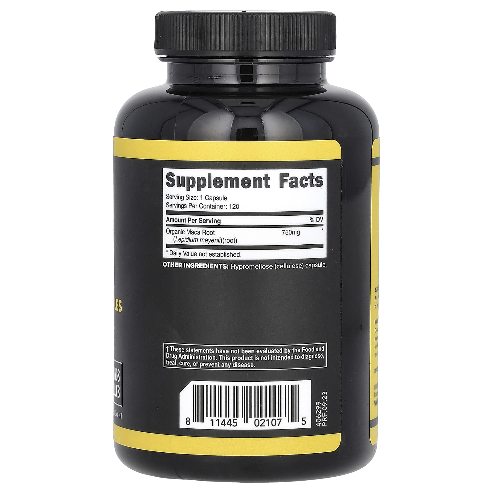 Primaforce, корень маки, 750 мг, 120 капсул