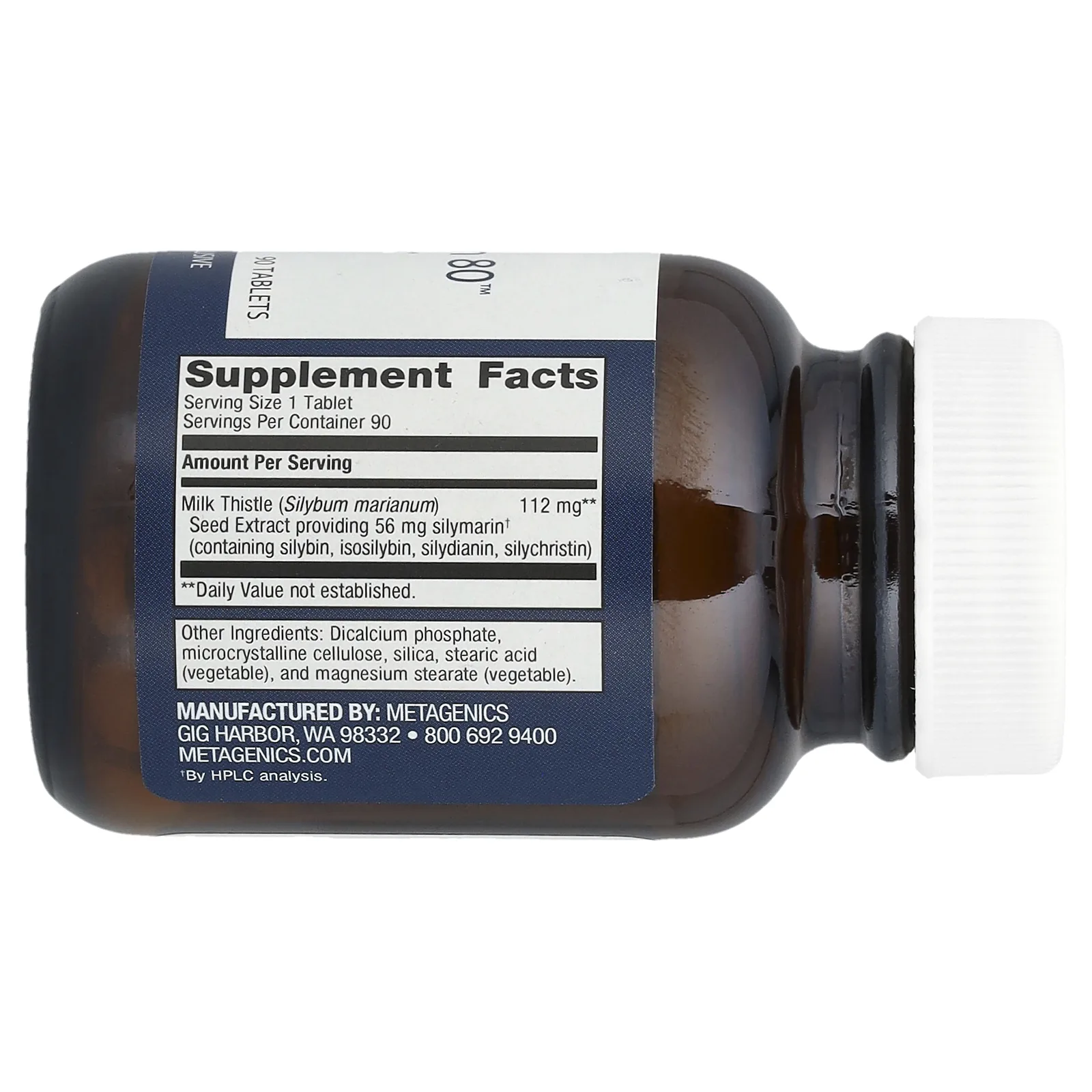 Metagenics, Силимарин 80 ™, 112 мг, 90 таблеток