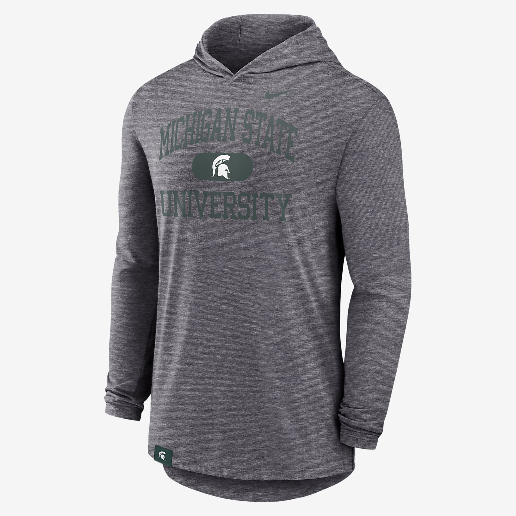 Michigan State Spartans Blitz Men's Nike Dri-FIT College Long-Sleeve Hooded T-Shirt