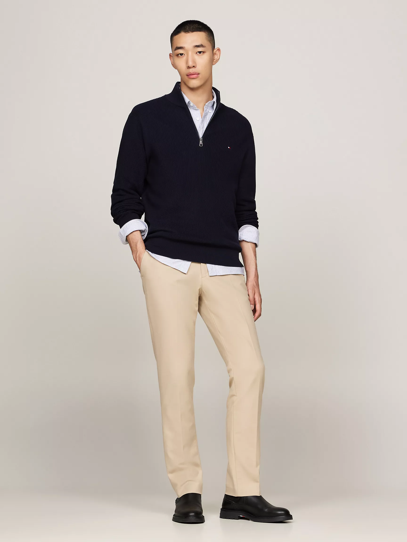 Мужские брюки Tommy Hilfiger, Прямые брюки чинос из эластичного хлопка