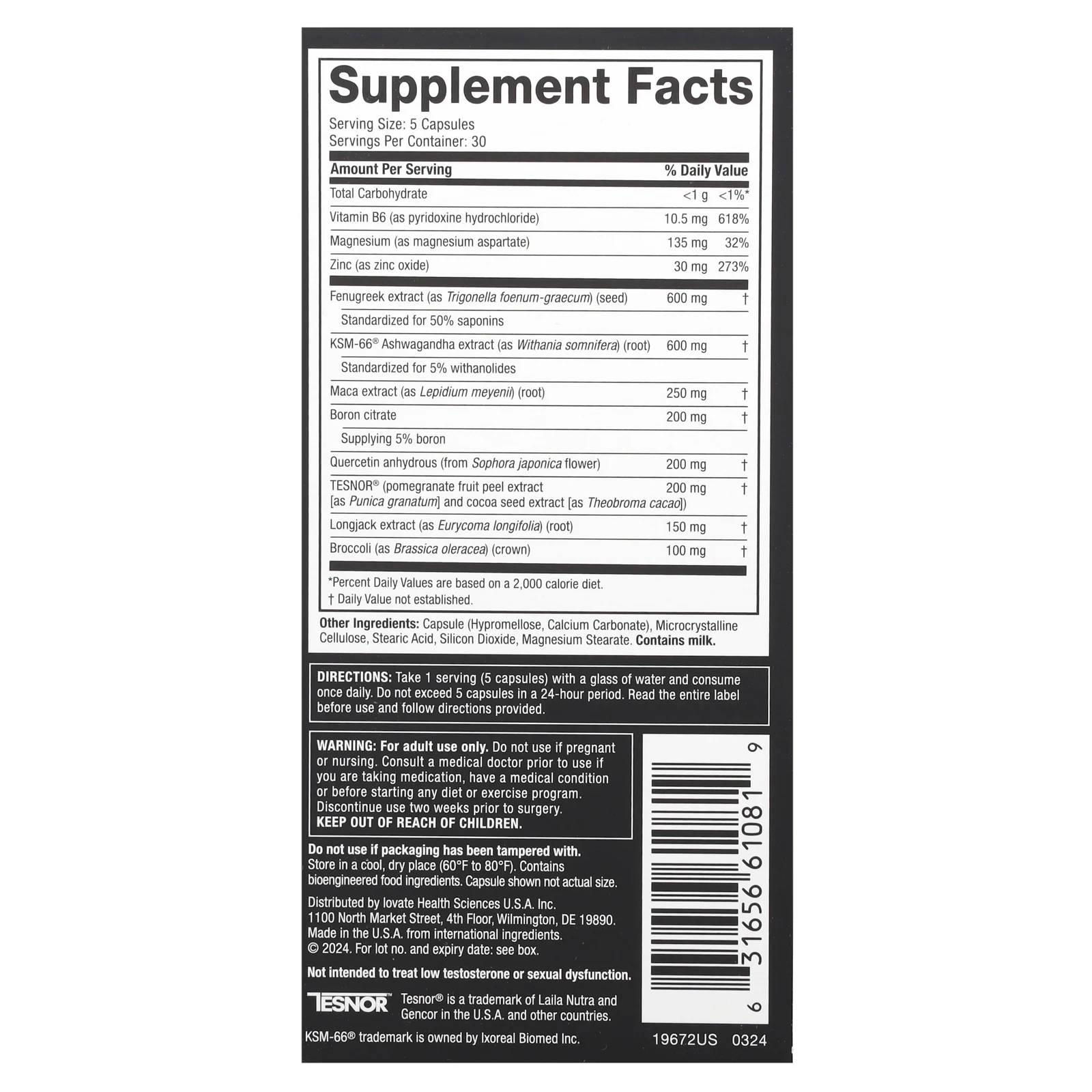 MuscleTech, AlphaTest™ Extreme, 150 Capsules