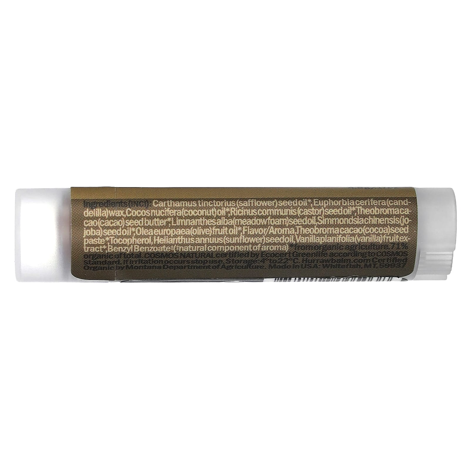 Hurraw! Balm, Бальзам для губ со вкусом шоколада, 0,15 унций (4,3 г)