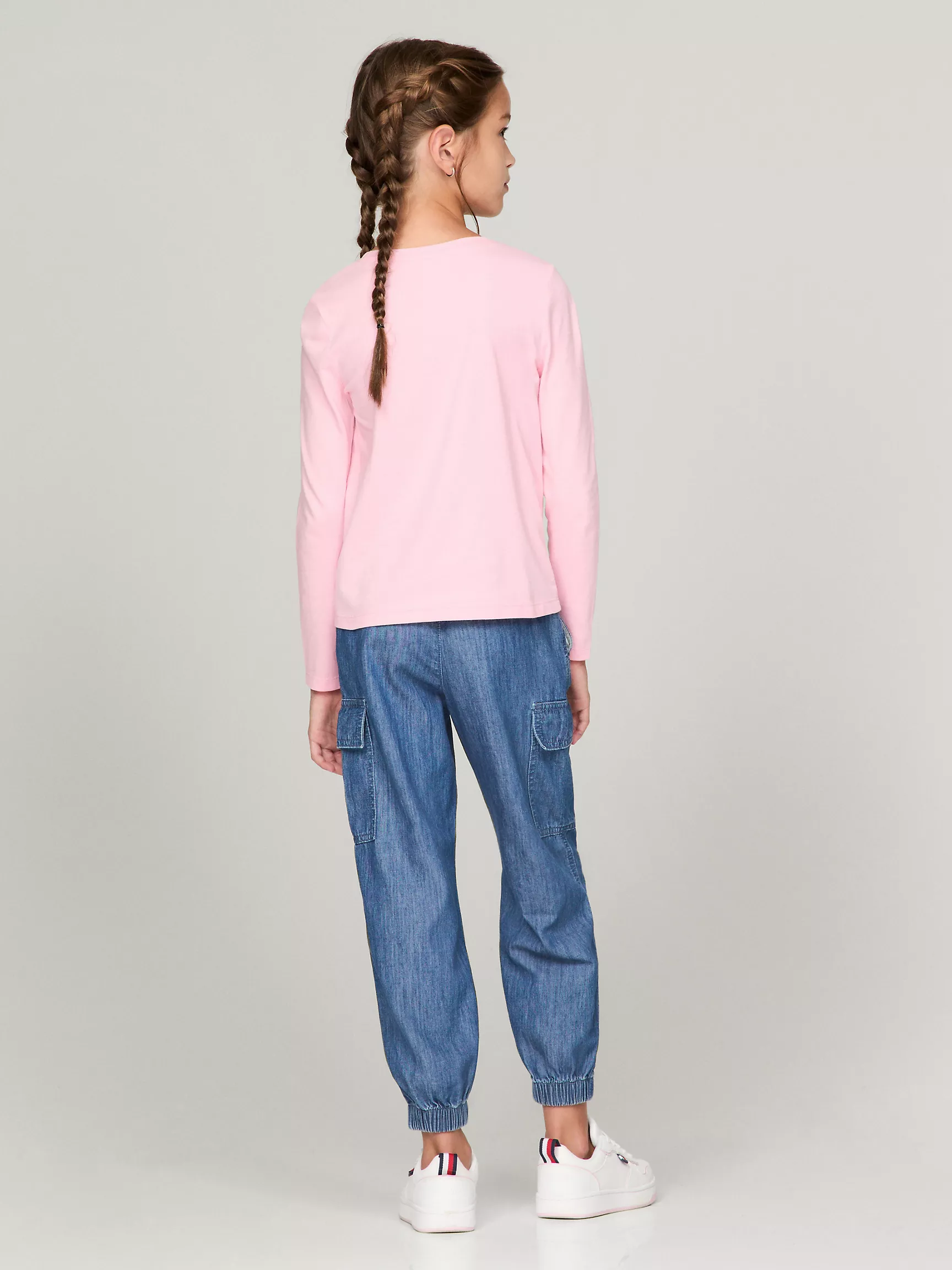 Футболка для девочек Tommy Hilfiger, Детская футболка с принтом снеговика для зимних дней