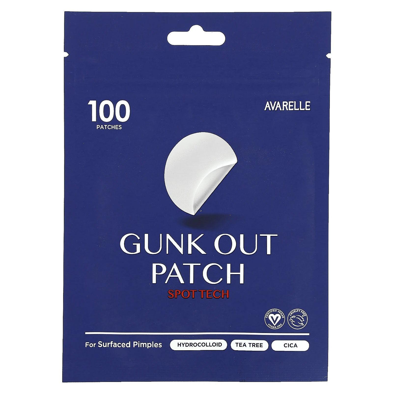 Avarelle, Gunk Out Patch, патч для кожи, 100 шт.