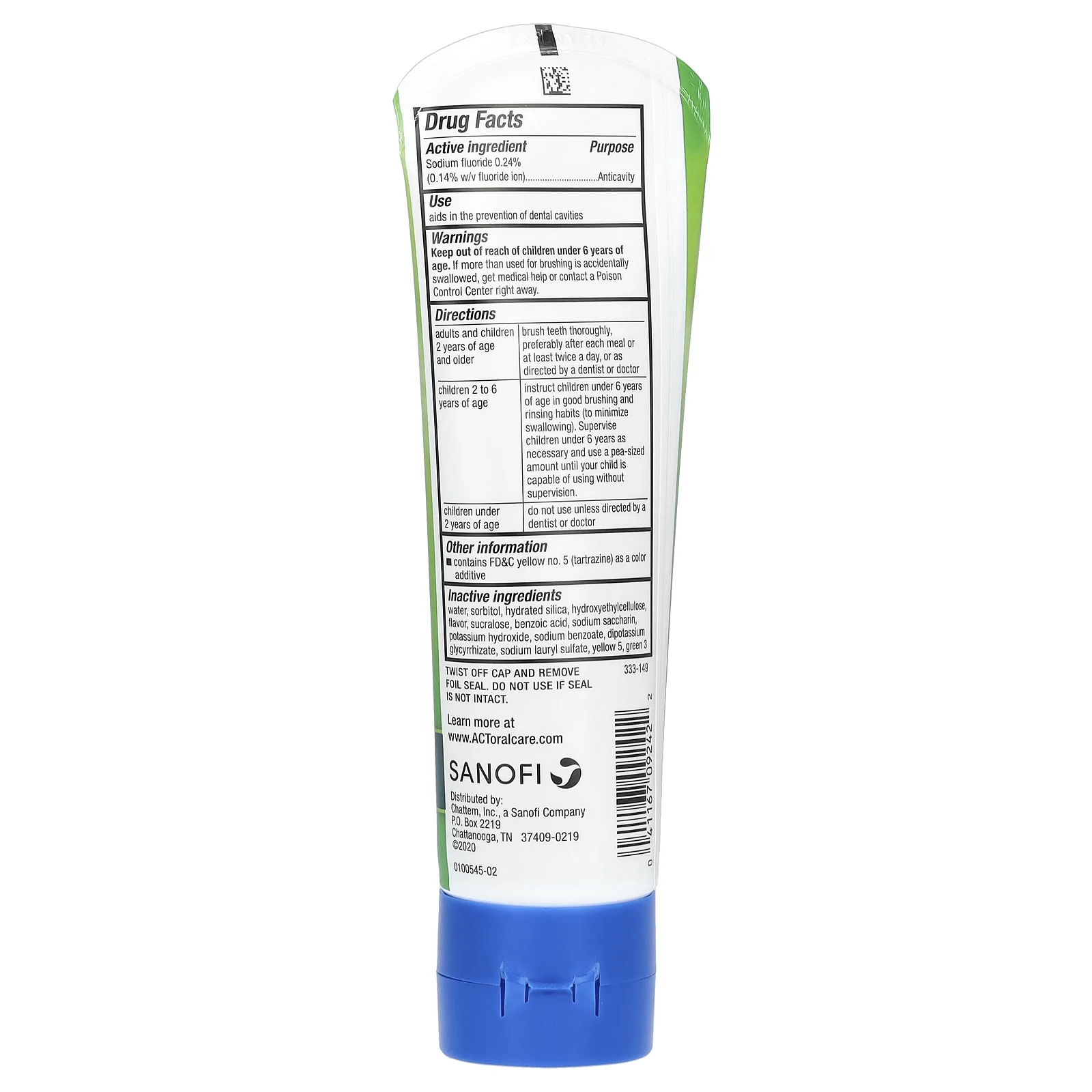 Act, детская зубная паста с фторидом, против кариеса, со вкусом арбуза, 130 г (4,6 унции)