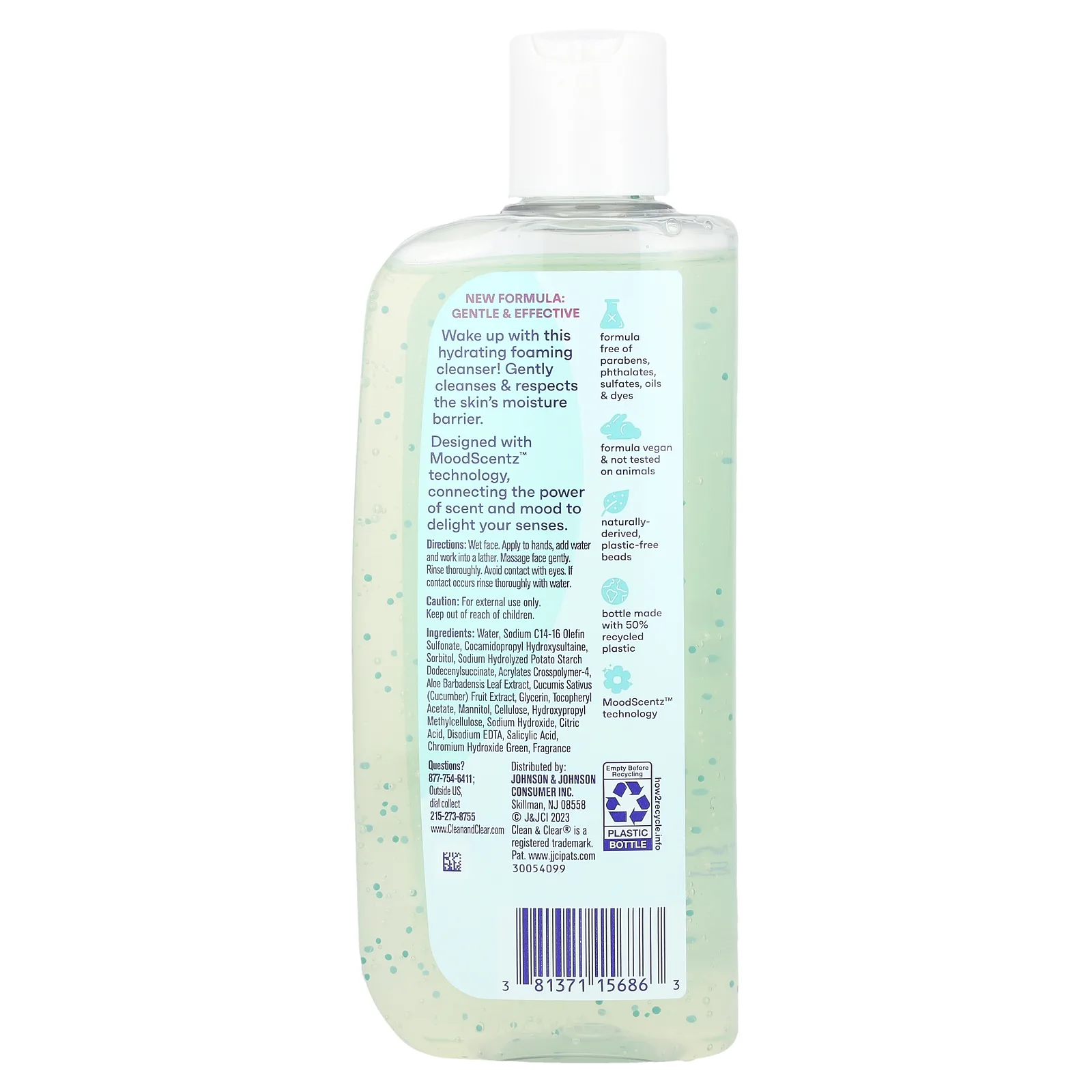 Clean & Clear, Morning Burst, увлажняющее очищающее средство для лица, 240 мл (8 жидк. Унций)