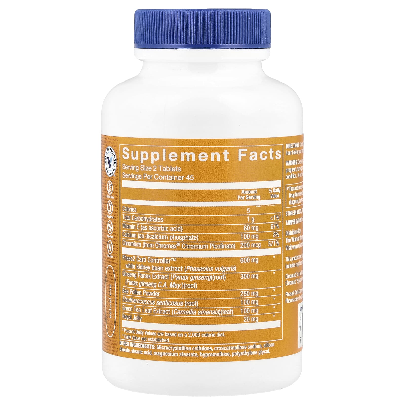 The Vitamin Shoppe, Carb Shredder, 90 таблеток