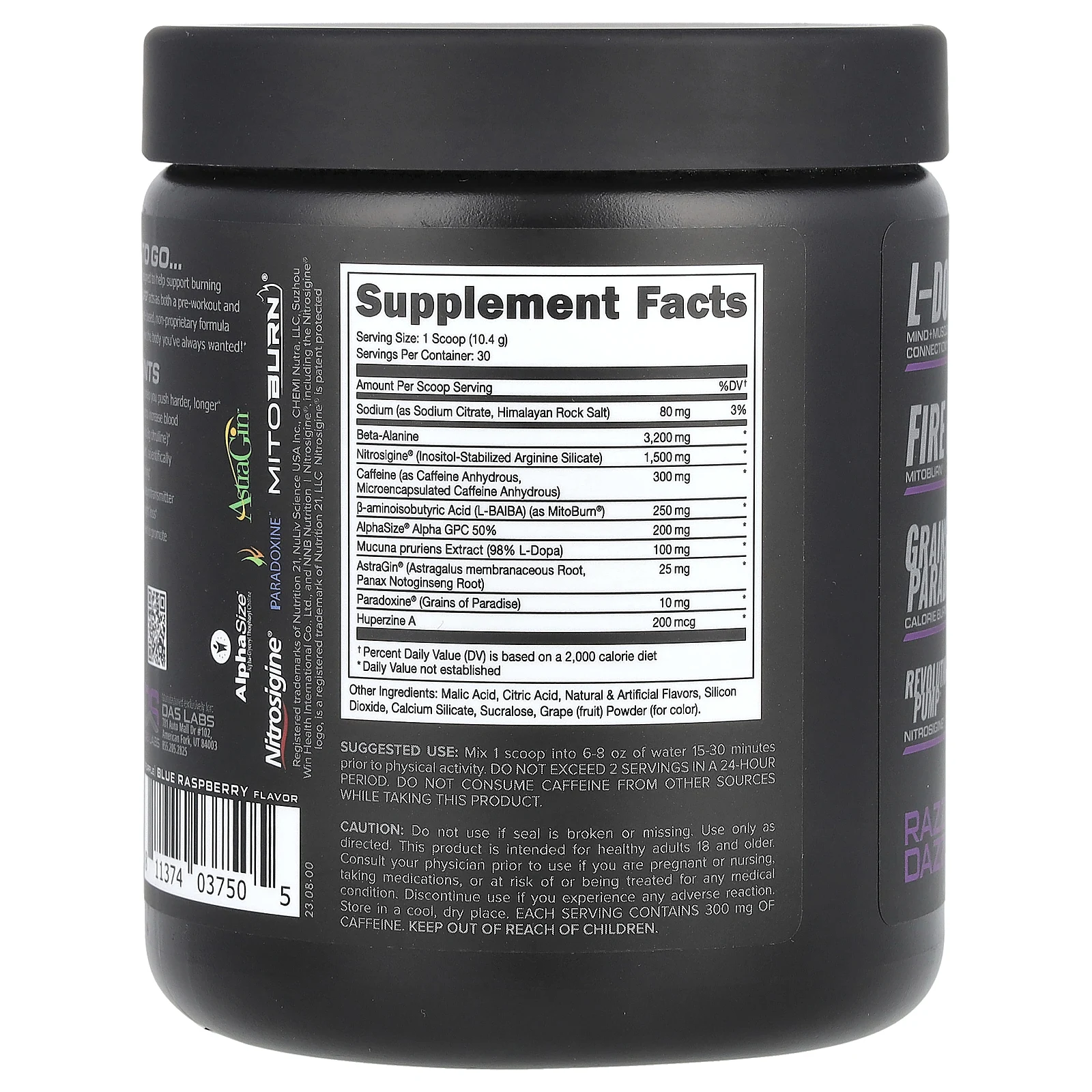 Bucked Up, LFG Burn, предтренировочный комплекс, Razzle Dazzle, 312 г (11 унций)