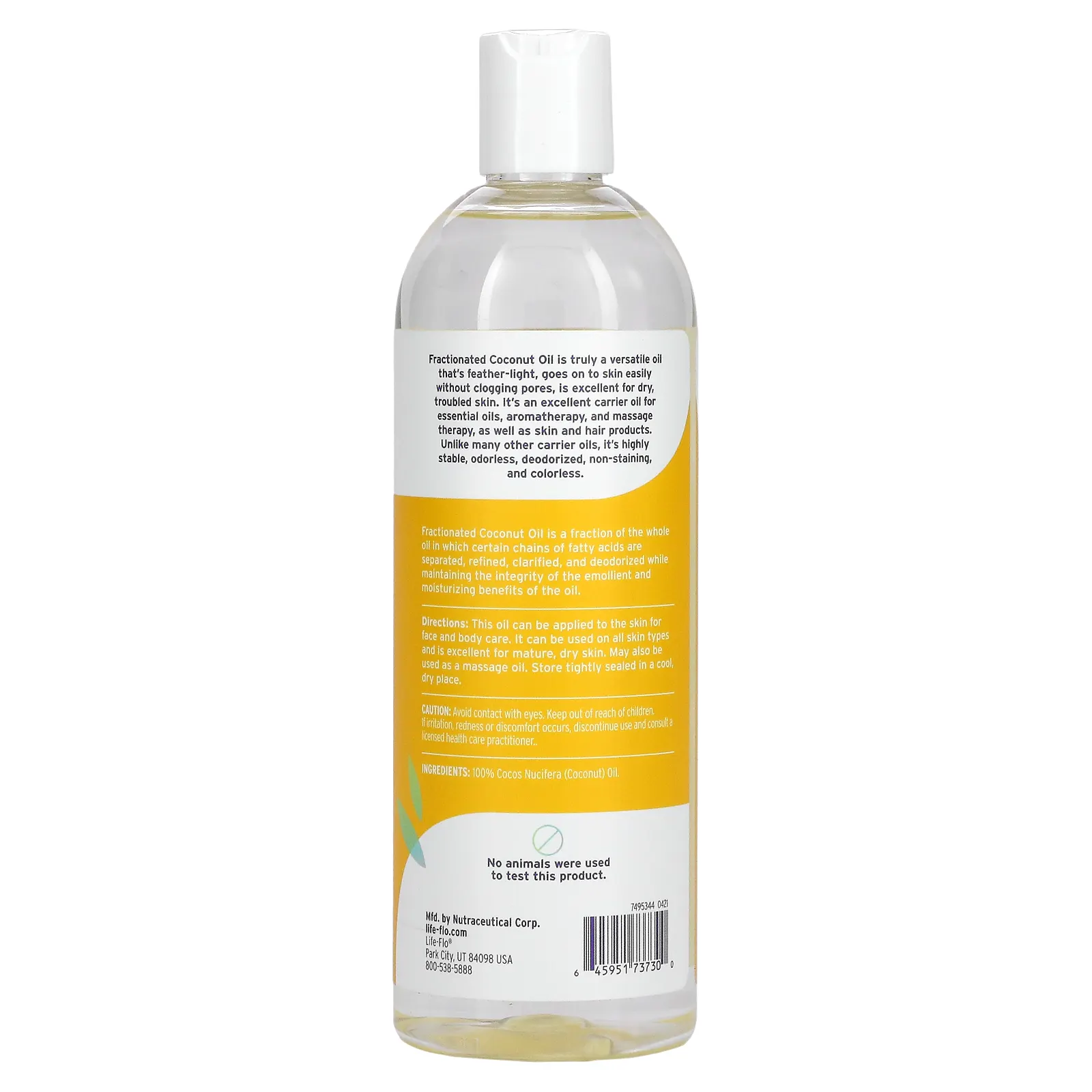 Life-flo, чистое жидкое кокосовое масло, 473 мл (16 жидк. унций)