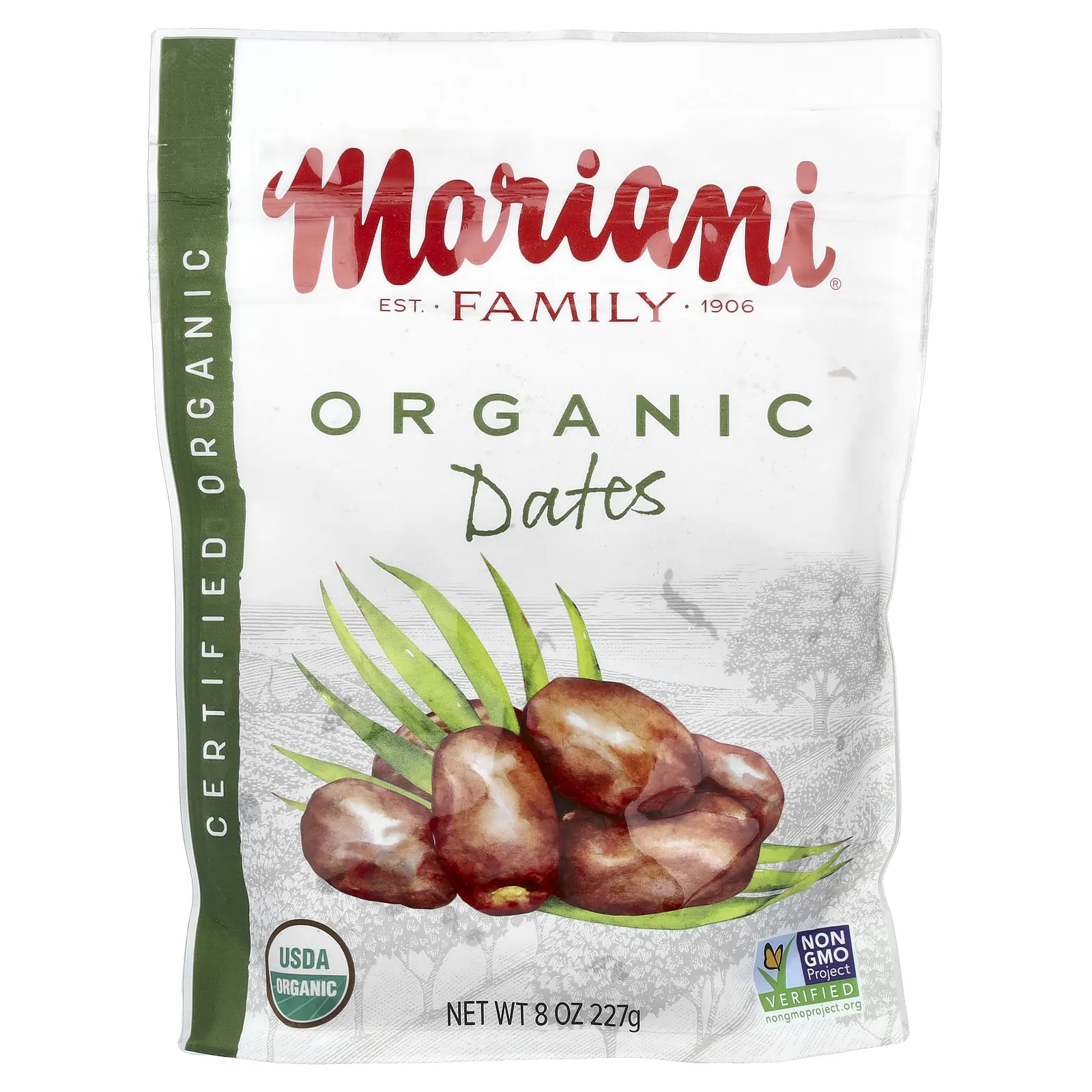Mariani Dried Fruit, Deglet Noor, органические финики без косточек, 227 г (8 унций)