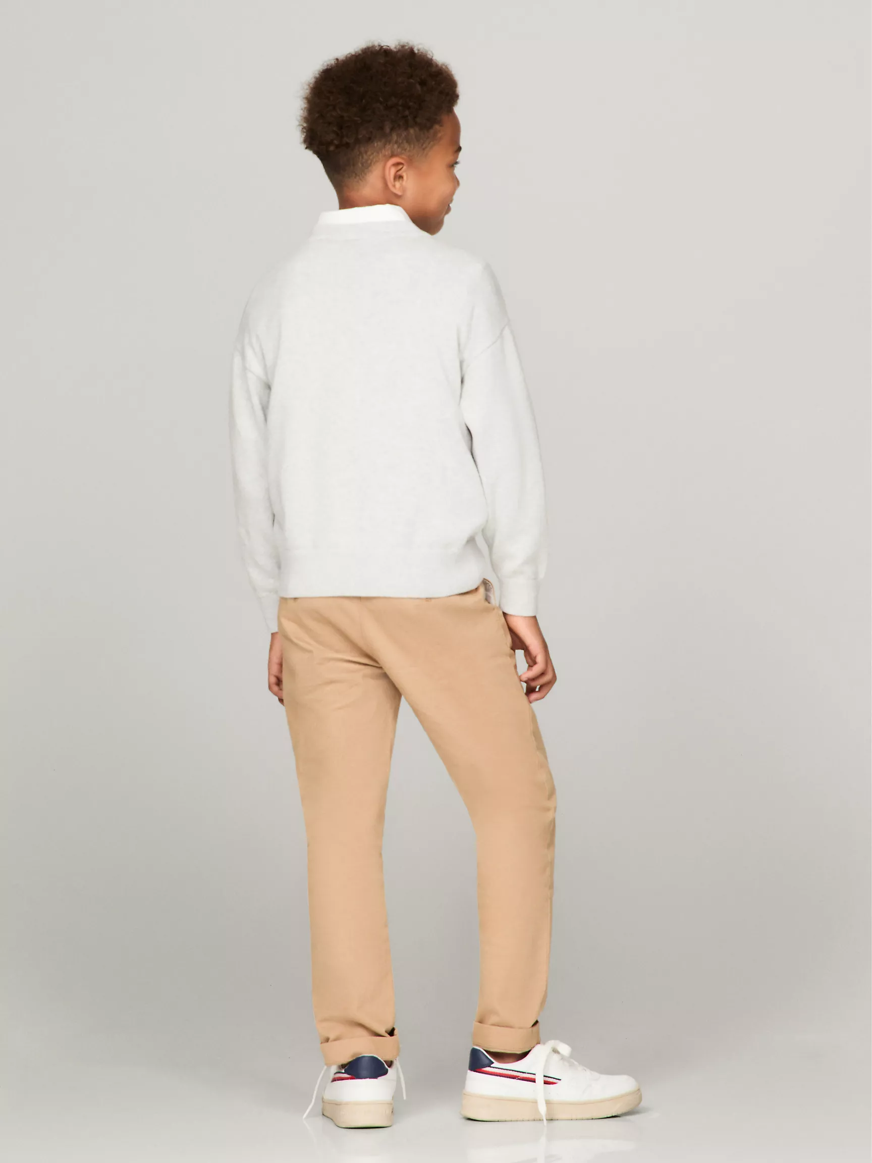 Свитер для мальчика Tommy Hilfiger, Детский свитер с флокированным логотипом Script