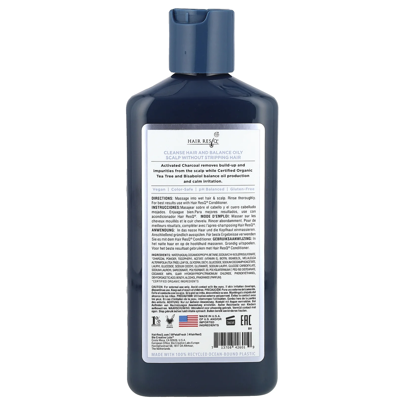 Petal Fresh, Hair ResQ®, очищающий шампунь, уход за кожей головы с активированным углем, 355 мл (12 жидк. унц.)